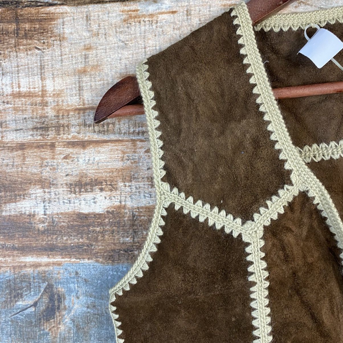 Leather DL Japan handmade leather vintage Brown Vest #C1136 Size US XS / EU 42 / 0 - 10 Thumbnail