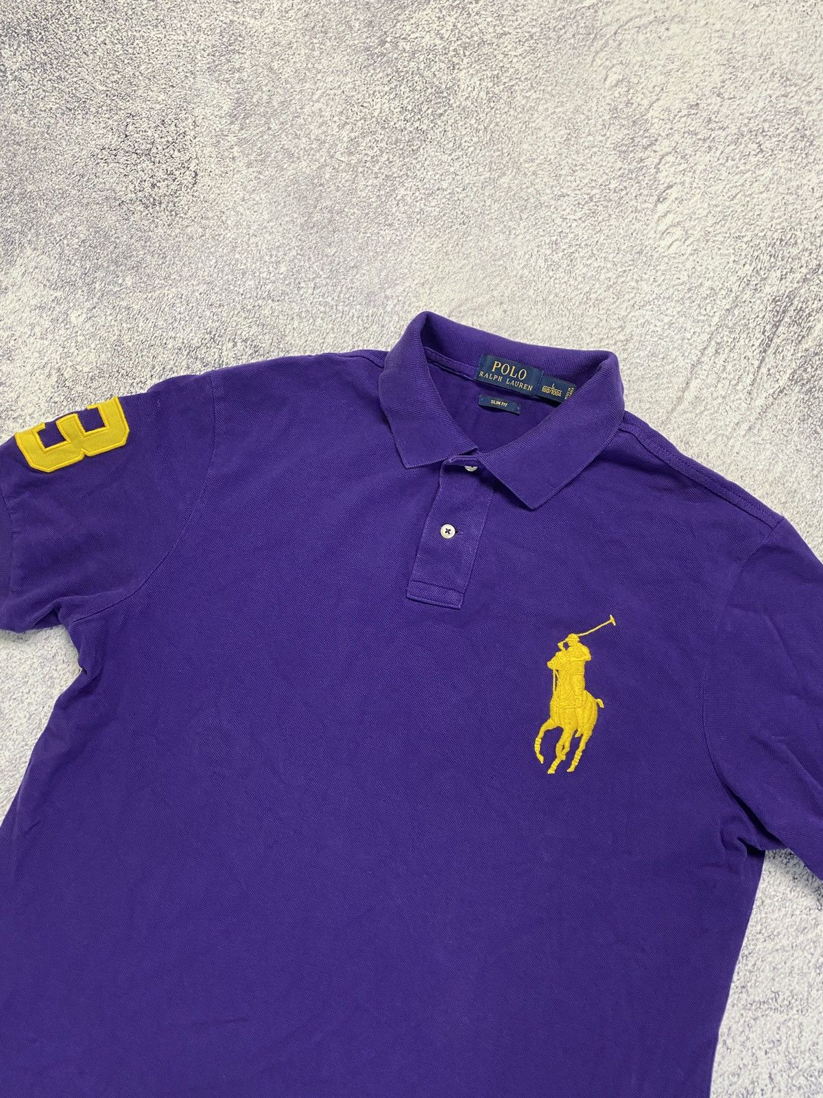 Polo Ralph Lauren Vintage Polo Ralph Lauren Big Pony #3 Rugby Shirt Purple Size US L / EU 52-54 / 3 - 4 Thumbnail