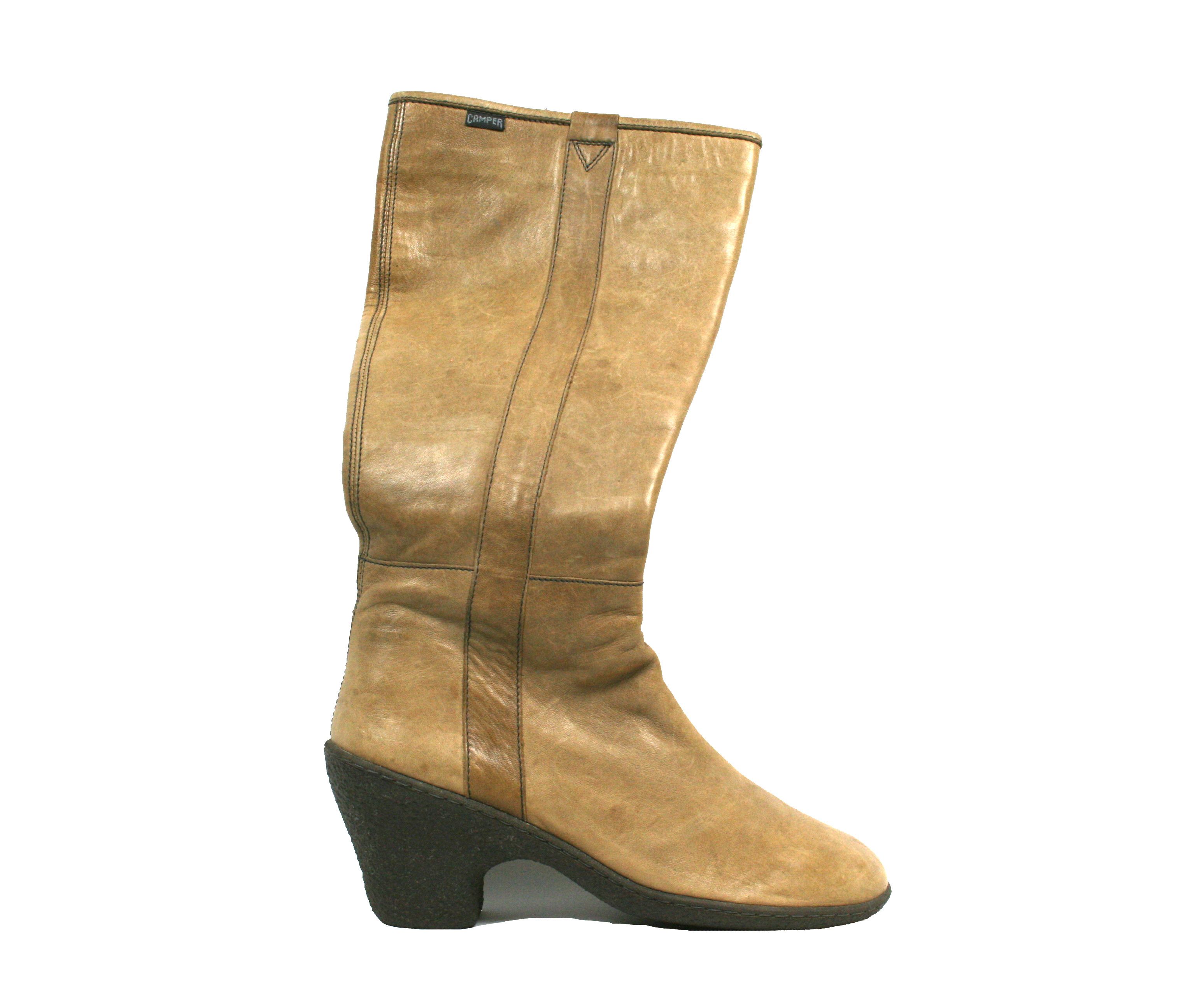 Camper 00S Goblin Y2K Leather Heeled Riding Boots Vintage Size US 9 / IT 39 - 3 Thumbnail