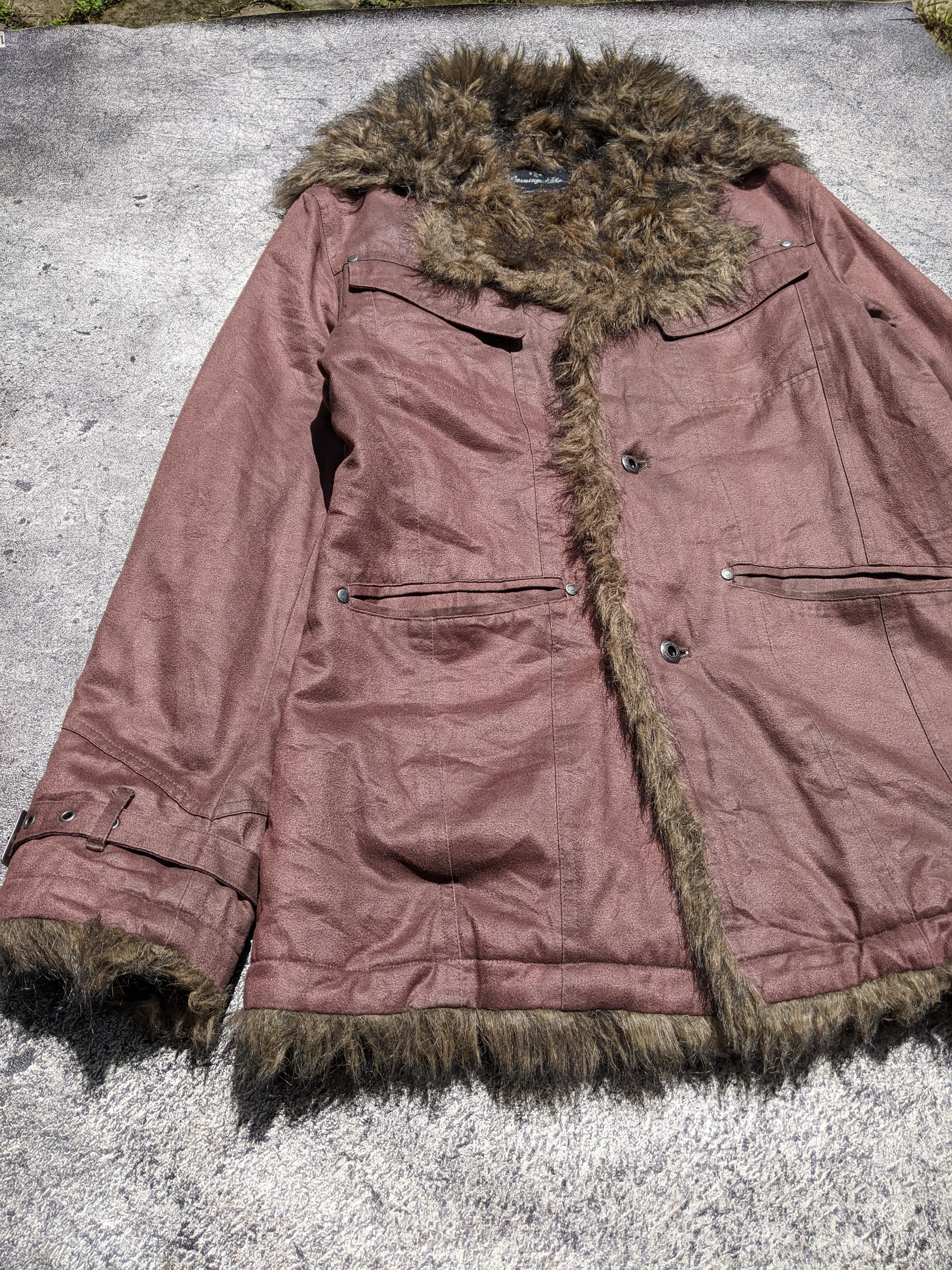Other Berning Sho Fur Suede Jacket Vkei Style Size US L / EU 52-54 / 3 - 14 Thumbnail