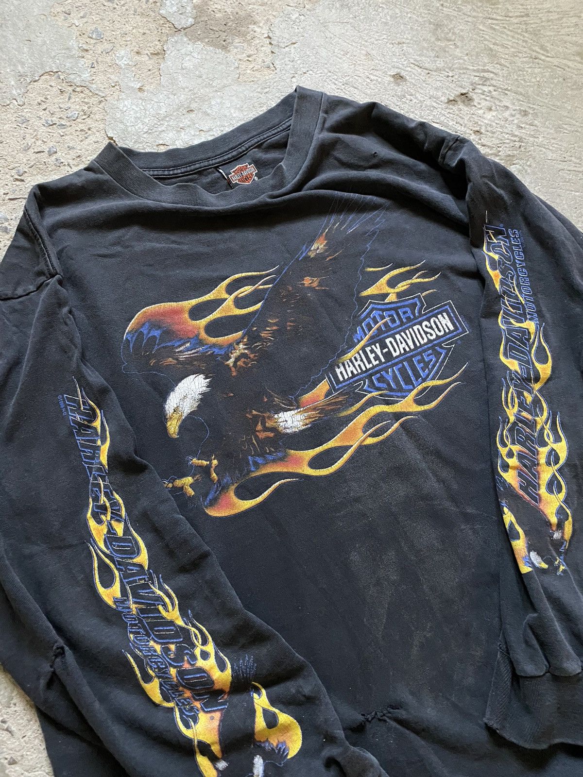 Vintage Harley Davidson Tee Flames 90's