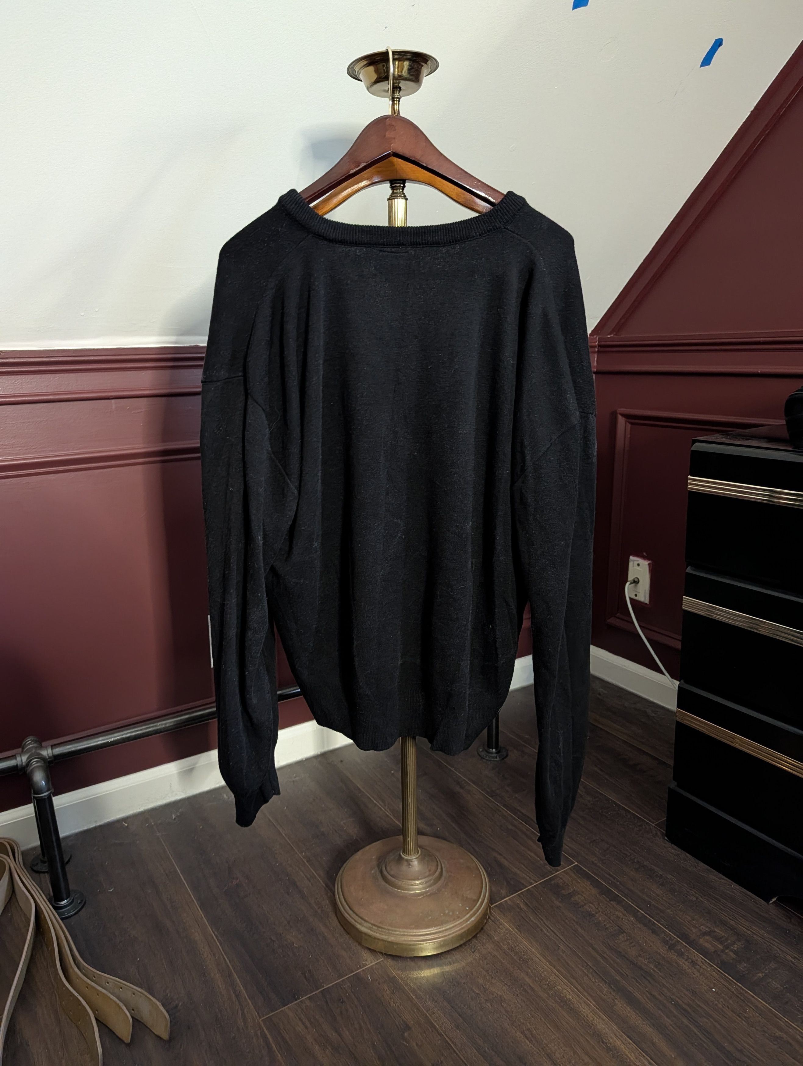 Nike RARE Vintage Nike Basketball MiUSA Black V-Neck Sweater XL Size US XL / EU 56 / 4 - 7 Thumbnail