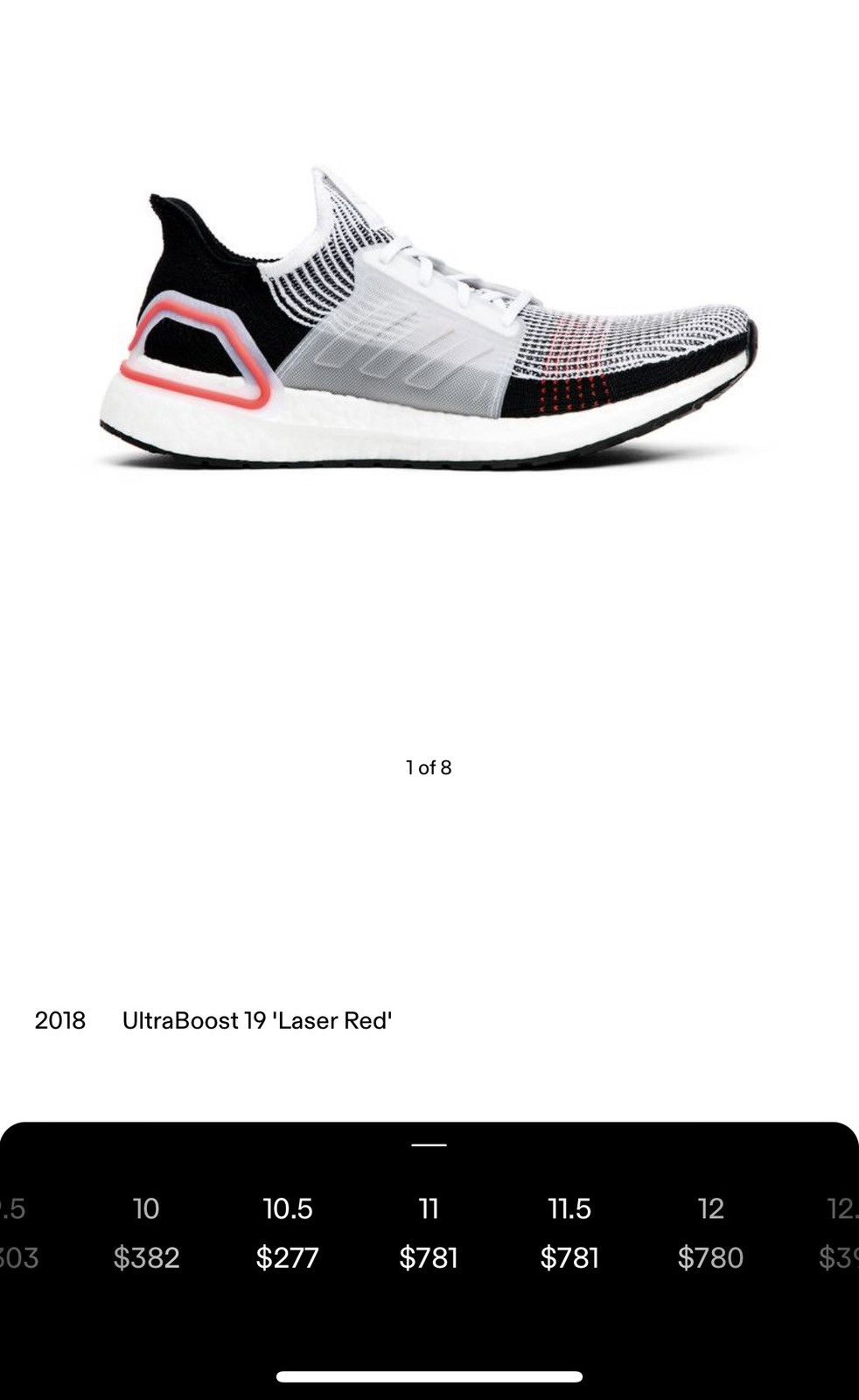 Adidas UltraBoost 19 Laser Red Grailed