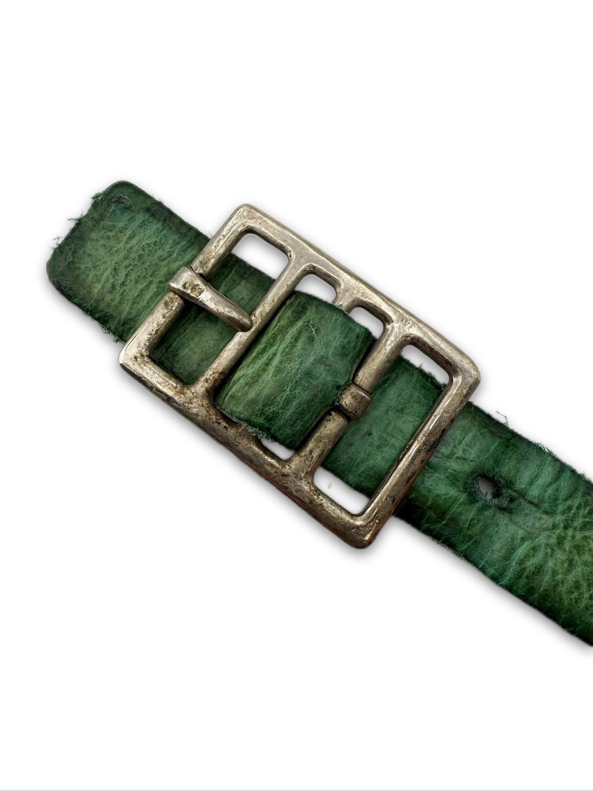 Carol Christian Poell Carol Christian Poell 90° Anatomical L SAFE Leather Belt Size 32 - 2 Thumbnail