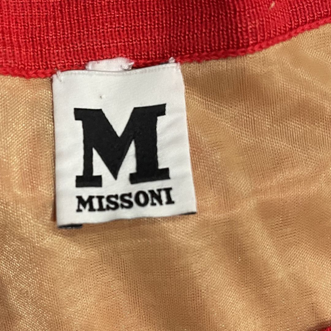 Missoni Long Sleeve Red Textured Knit Top Lace Neckline Quite Luxury Size L / US 10 / IT 46 - 3 Thumbnail