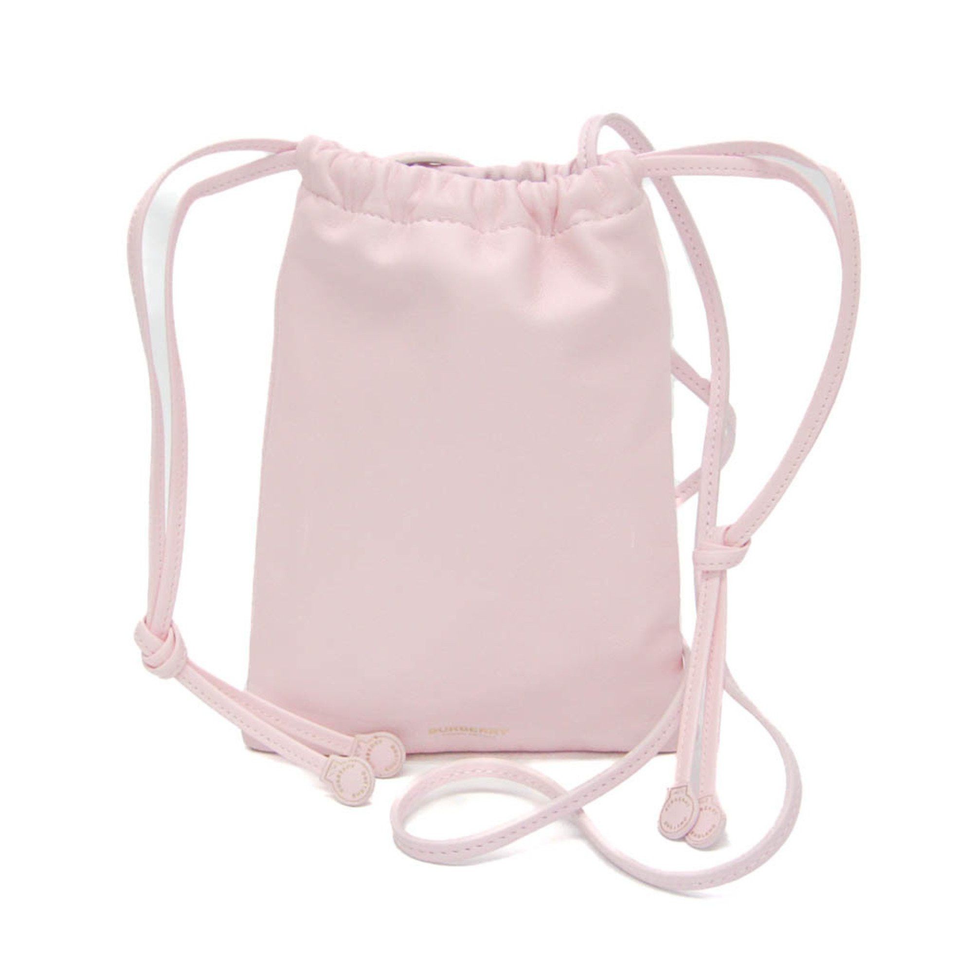 Burberry Pink Leather Shoulder Bag (Pre-Owned) Size ONE SIZE - 1 Thumbnail