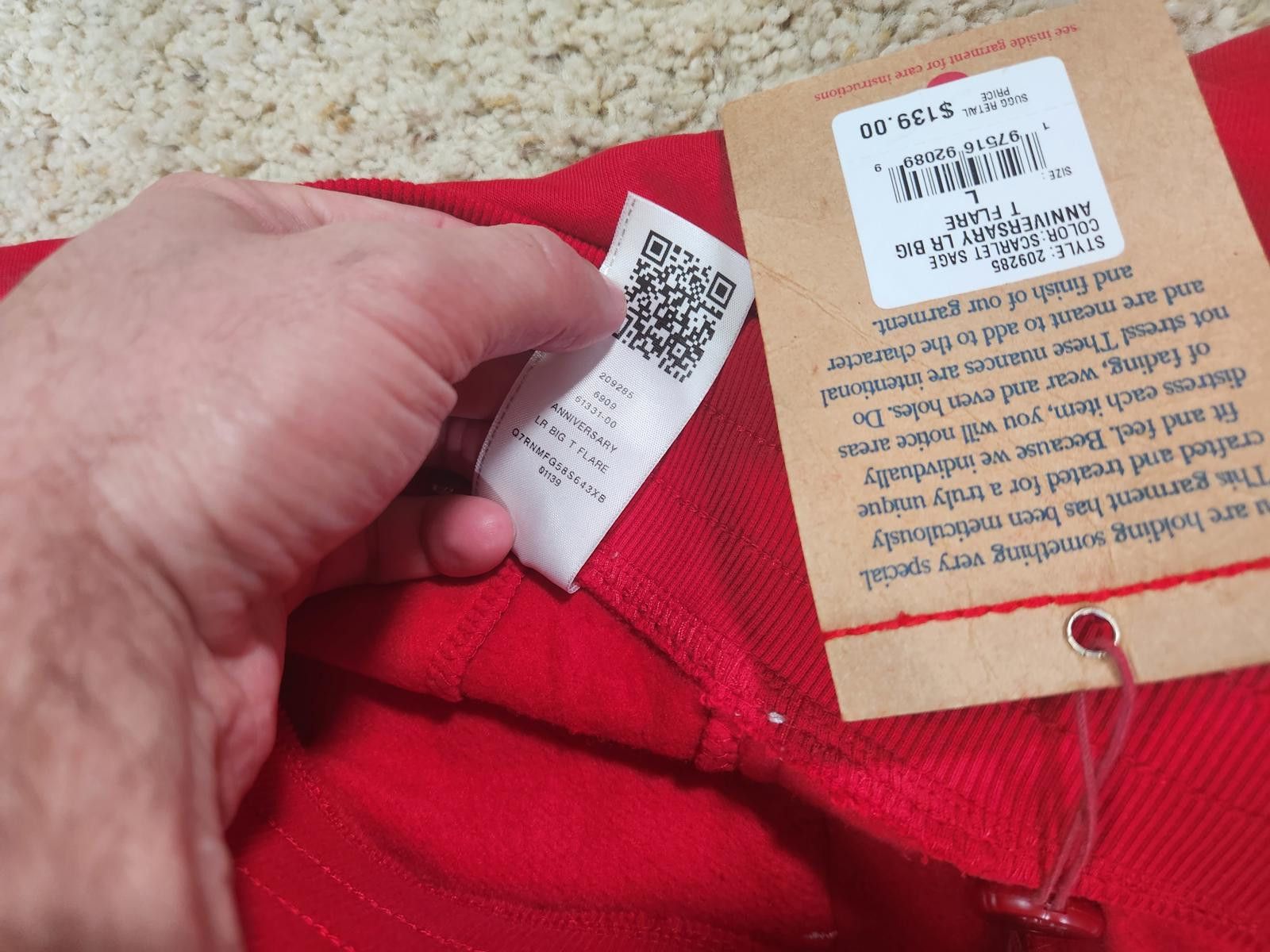 True Religion NEW True Religion Pull-On Flare Jeans Red Anniversary Large Size 36" / US 14 / IT 50 - 5 Thumbnail