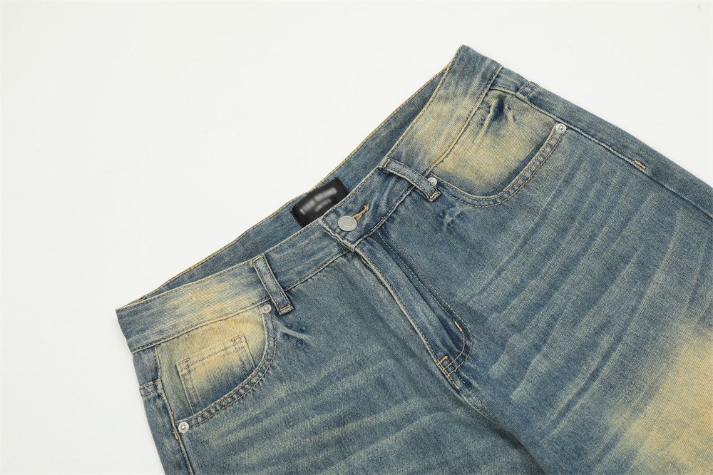Japanese Brand × Jean Punk distressed washed casual loose straight jeans for men Size US 32 / EU 48 - 4 Thumbnail