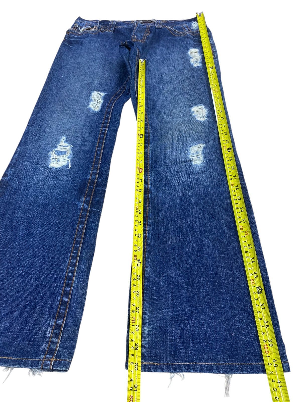 Japanese Brand Japanese Brand Distressed Faded Style Flare Jeans Size US 33 - 8 Thumbnail