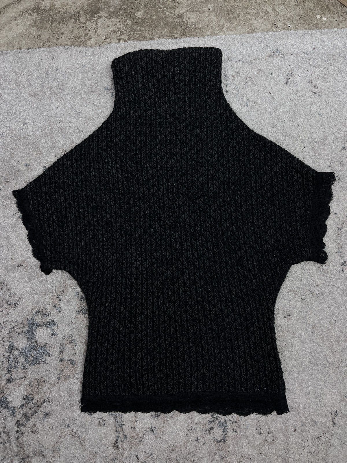 Vintage ASYMMETRICAL VINTAGE AVANTGARDE KNITTED T SHIRT - 06 Size L / US 10 / IT 46 - 2 Thumbnail