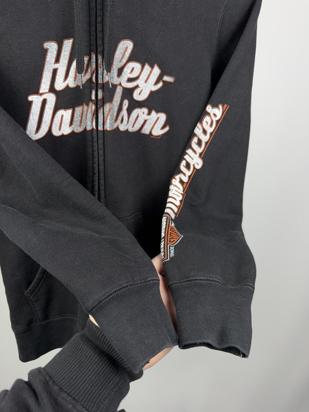 Harley Davidson Vintage 2018 Harley-Davidson Bergstrasse Germany Zip Hoodie Size S / US 4 / IT 40 - 12 Thumbnail