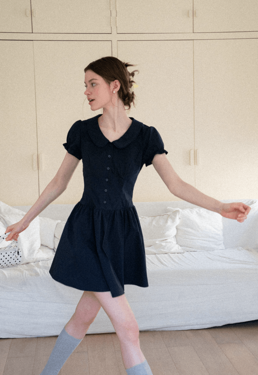 Other Women’s French Puff Sleeve Fit-and-Flare Dress Size S / US 4 / IT 40 - 3 Thumbnail
