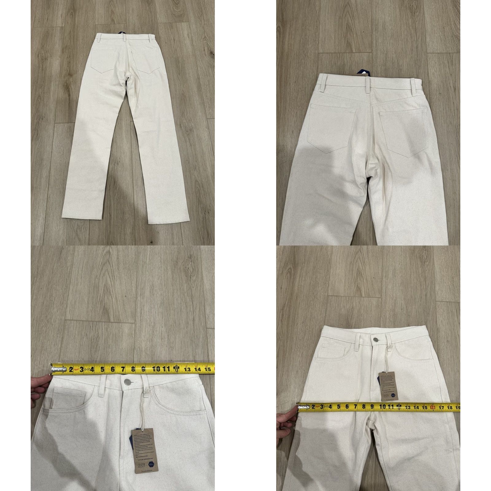 Vintage NWT Industry of All Nations Canvas Pants 28 x 28 Men Ivory Straight 5-Pocket Workwear Casual Regular Vintage No Size US 28 / EU 44 - 9 Thumbnail