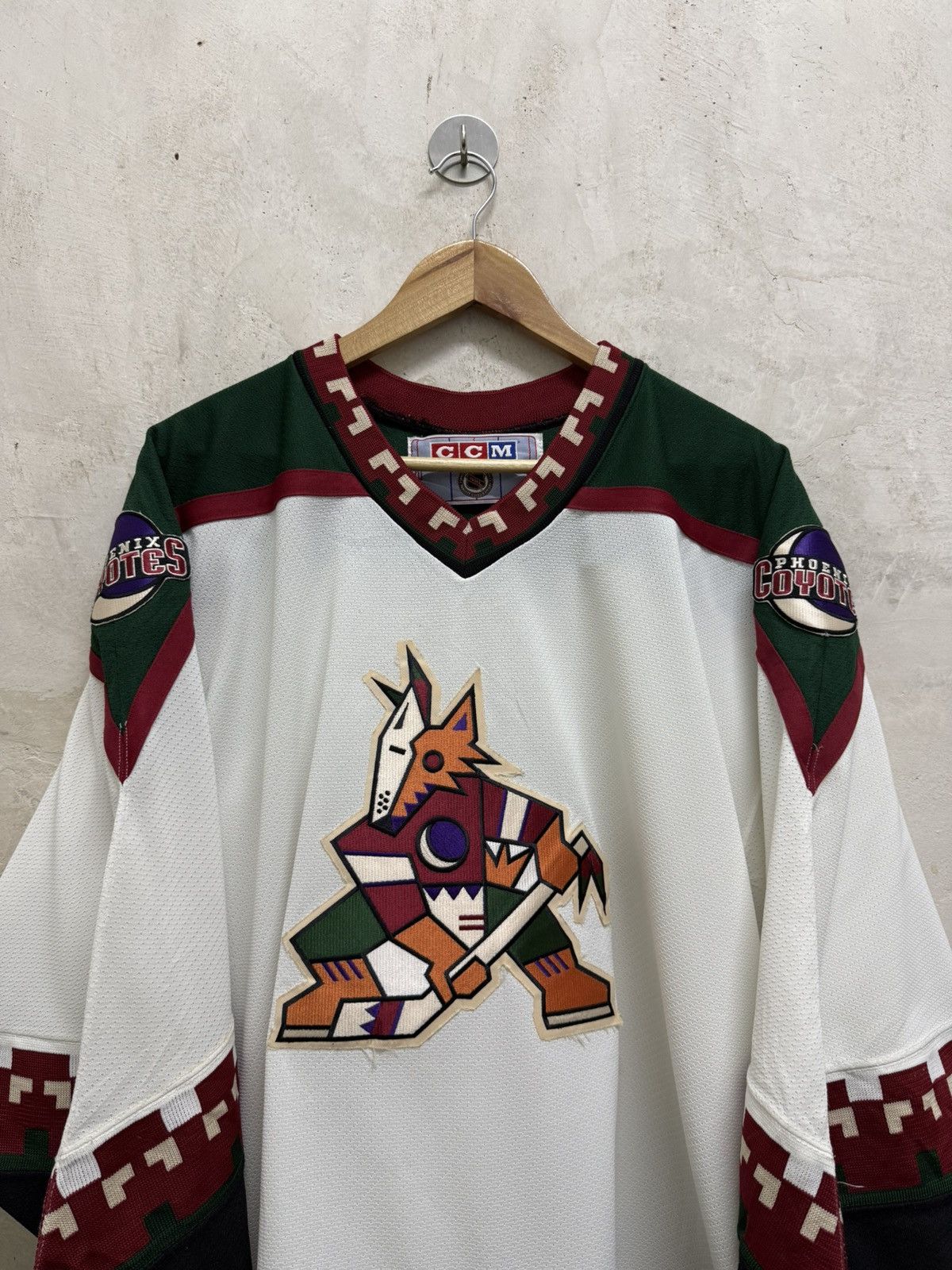 Ccm Vintage 90s Phoenix Coyotes Home Jersey Arizona NHL Size US XXL / EU 58 / 5 - 3 Thumbnail