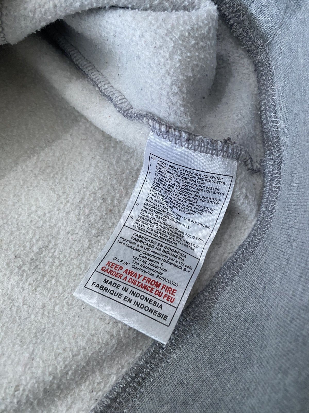 Nike × Vintage Nike Spell out Hoodie boxy fit XL silver tag 00s vintage y2k Size US XL / EU 56 / 4 - 14 Thumbnail