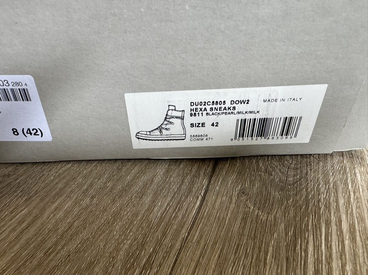 Rick Owens Rick Owens Drkshdw Jumbolace Hexa Sneaks Ramones Black Size US 9 / EU 42 - 5 Thumbnail