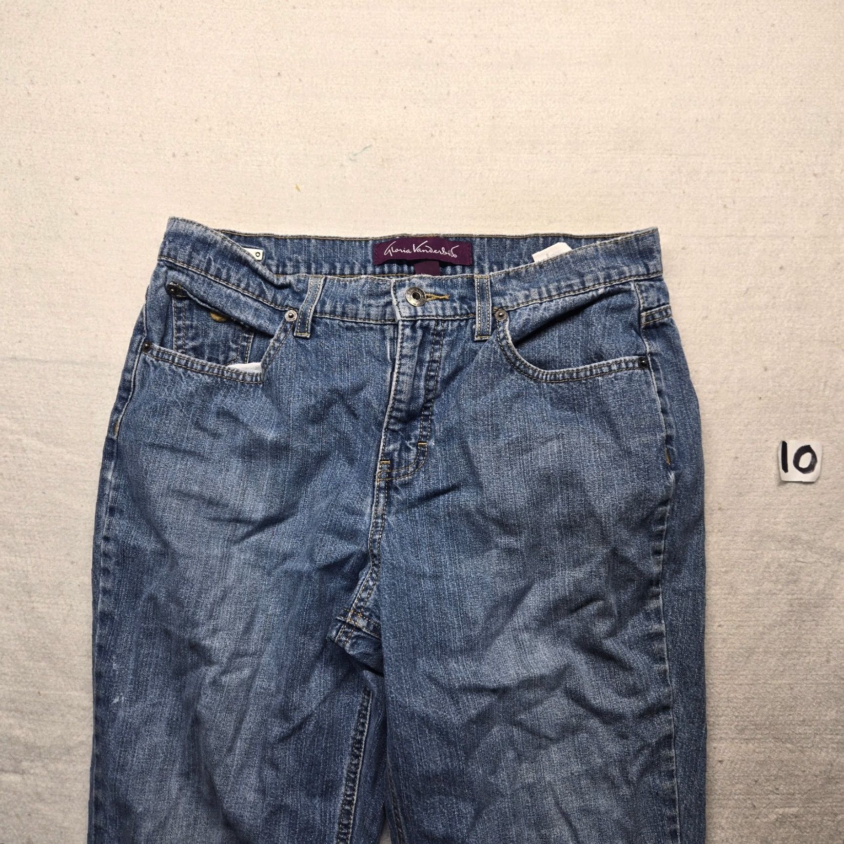 Gloria Vanderbilt Gloria Vanderbilt Jeans Mid-Rise Straight Jeans Dark Wash Blue Denim Women 8 Size 30" / US 8 / IT 44 - 2 Thumbnail