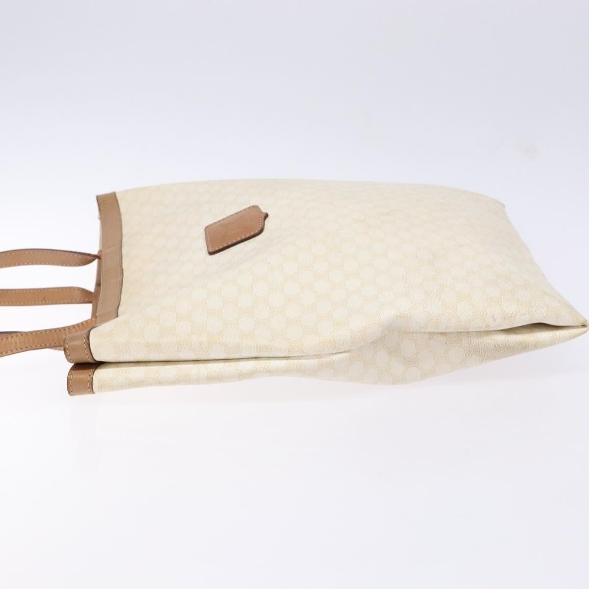 Celine CELINE Macadam Canvas Tote Bag Pvc Leather White Gold Size ONE SIZE - 5 Thumbnail