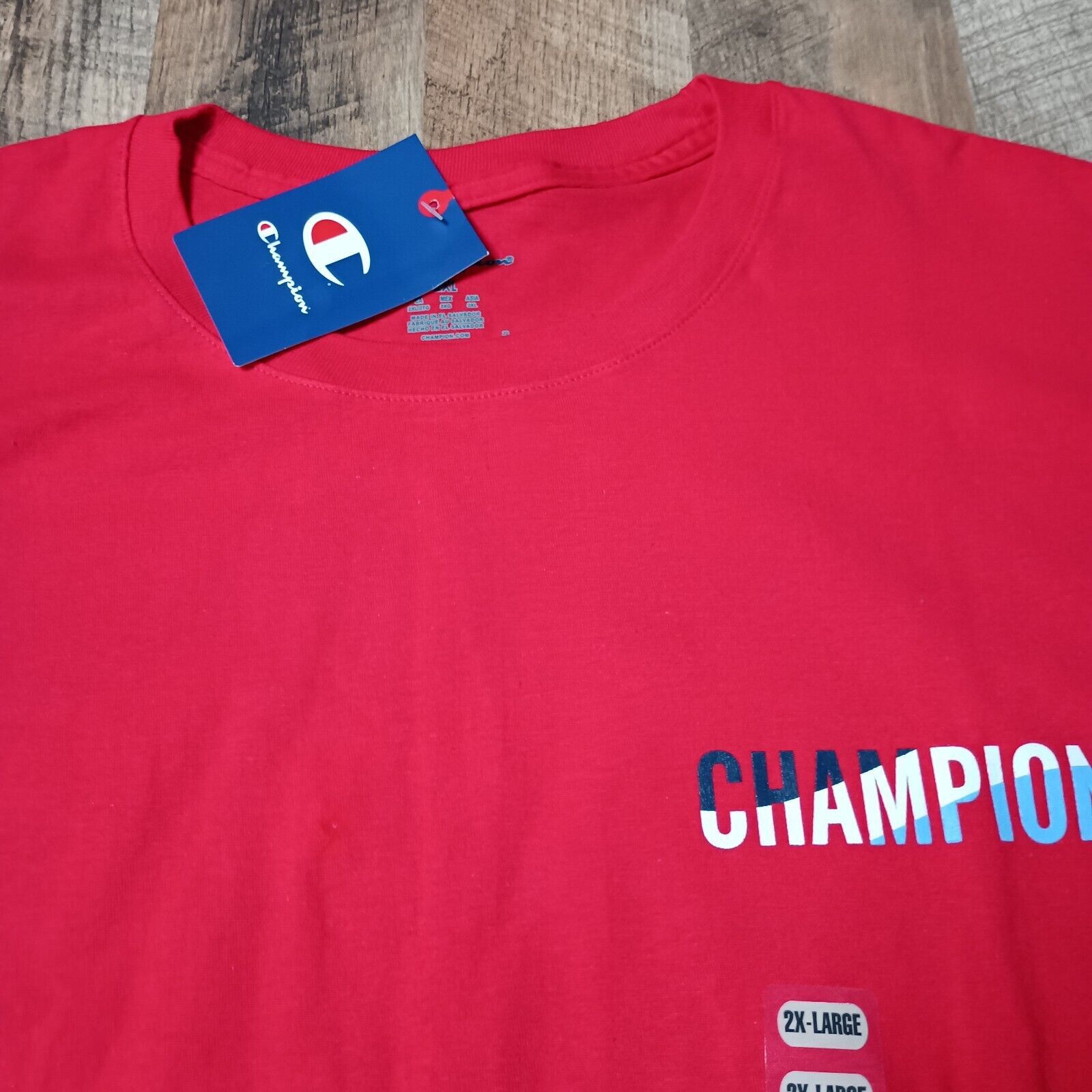 Champion Champion T-Shirt Men's 2XL XXL Double Sided Scarlet Red Size US XXL / EU 58 / 5 - 2 Thumbnail