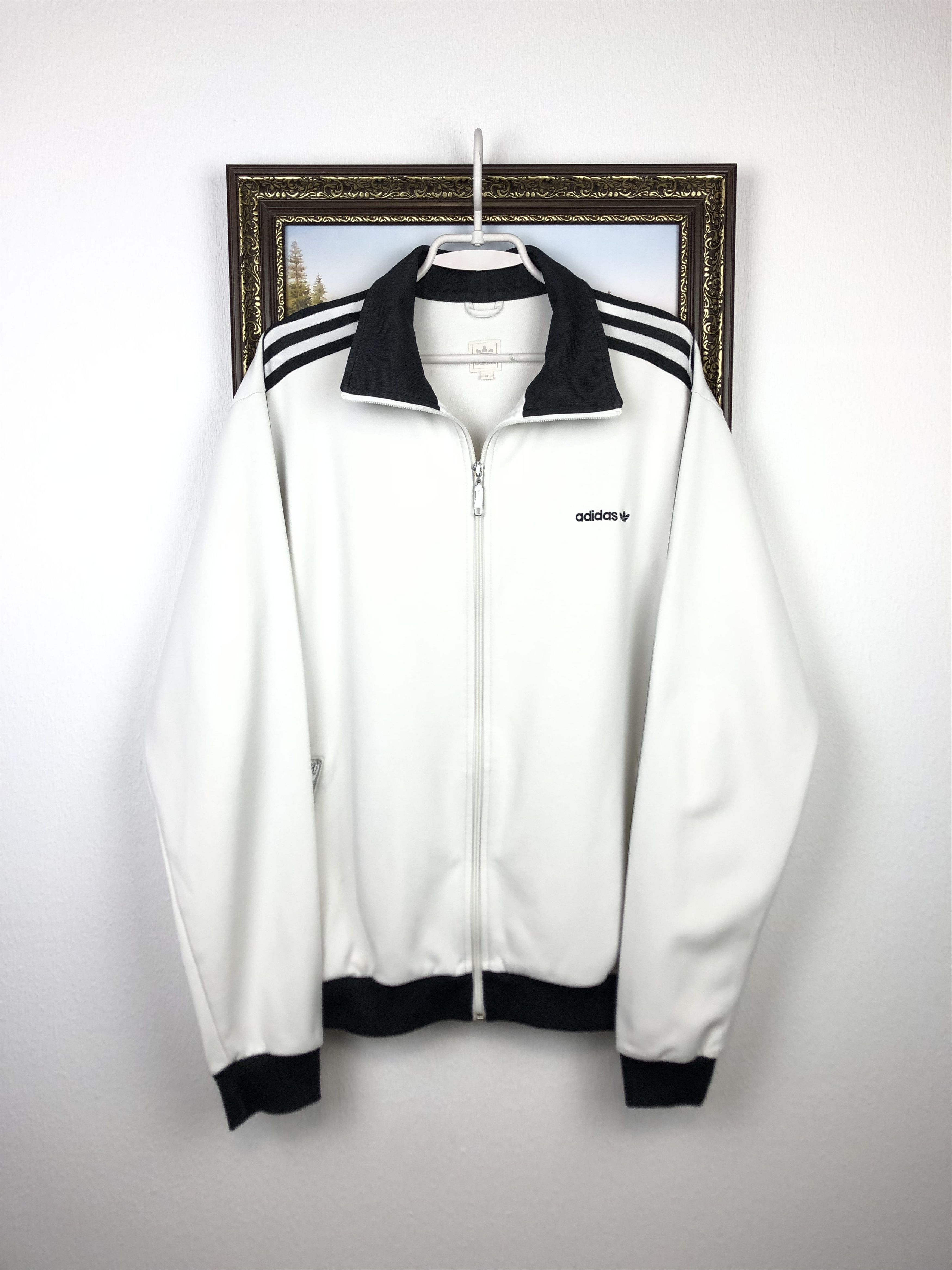 Vintage Adidas Originals White Jacket Mens Track Top Rare