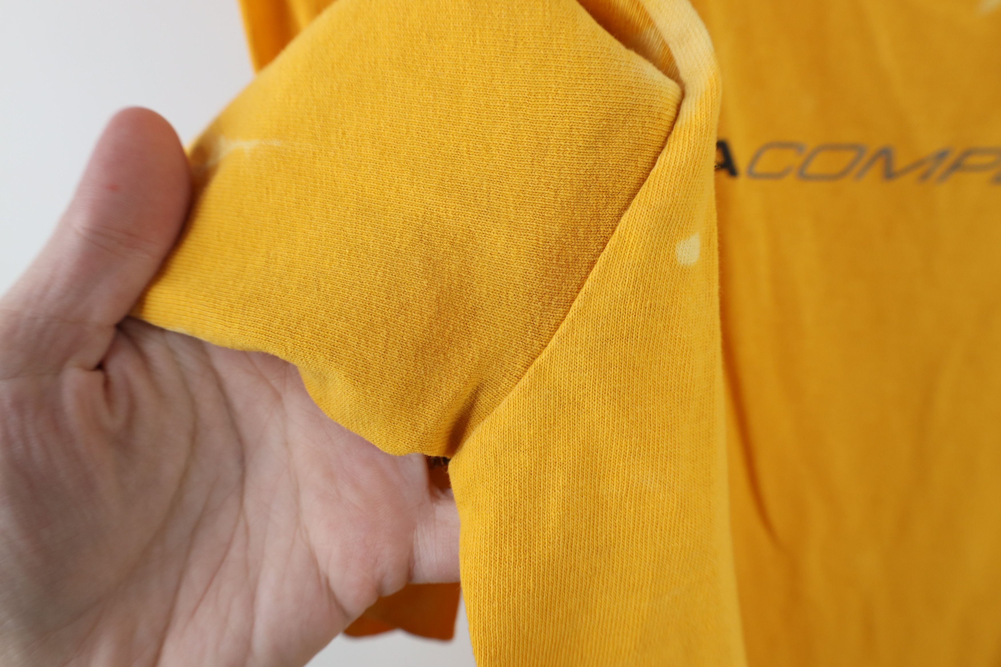 Nautica × Vintage Vintage 90s Nautica Competition Acid Wash T-Shirt Yellow USA Size US L / EU 52-54 / 3 - 11 Thumbnail