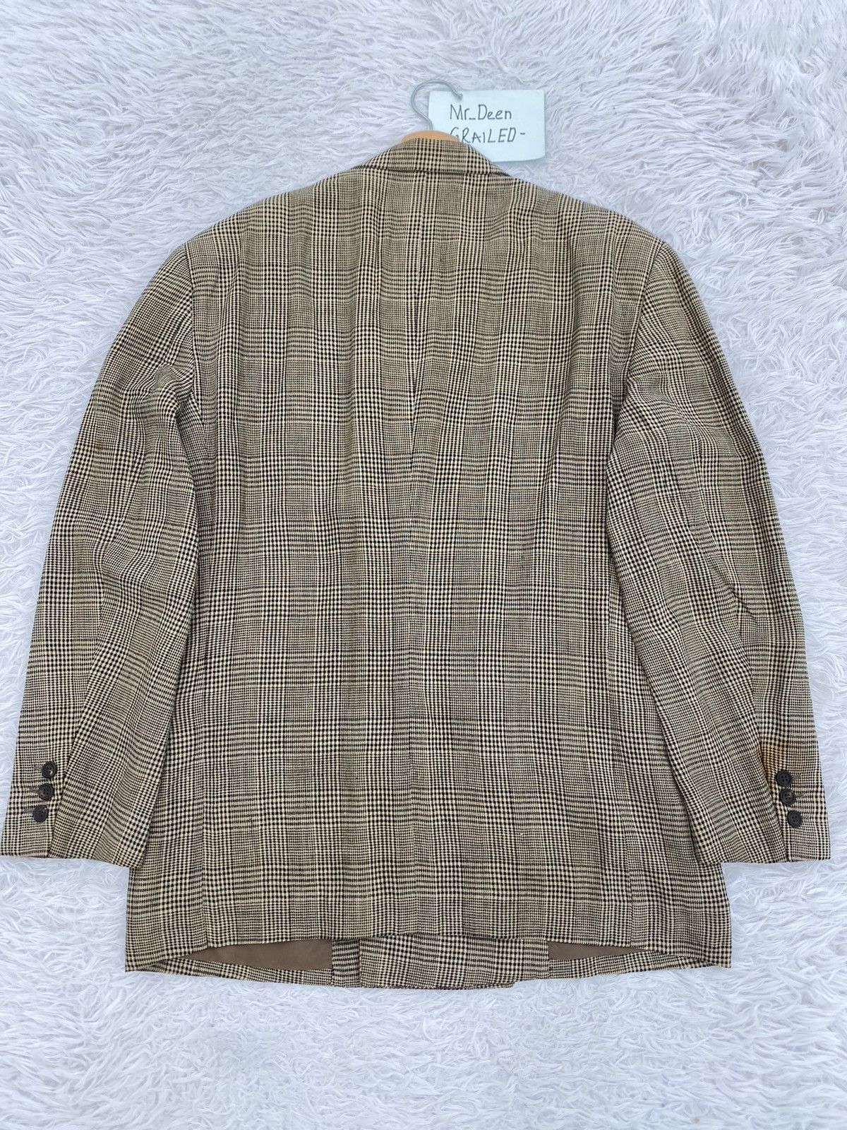 Issey Miyake Rare Vintage Issey Miyake Checkered Brown Blazer Size 38R - 17 Thumbnail