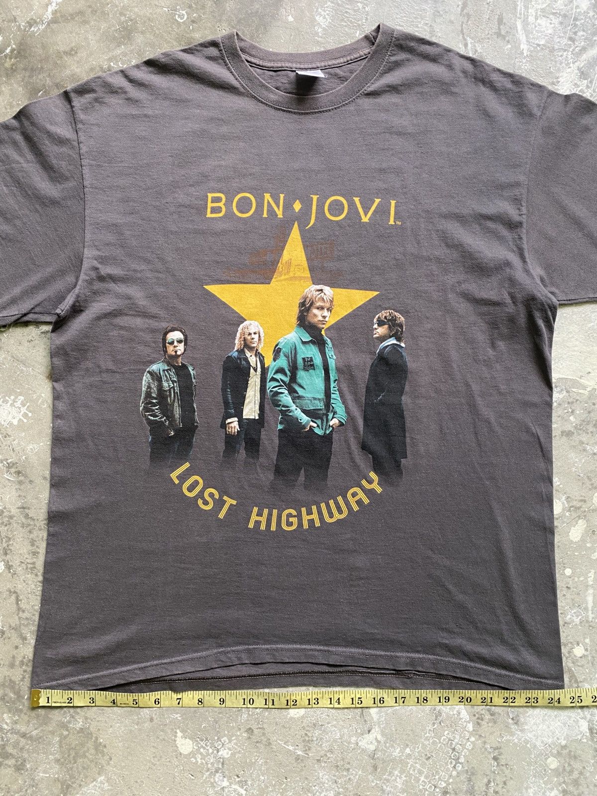 Band Tees × Bon Jovi × Vintage Vintage 07/08 Bon Jovi Europe Tour Band Tee Size US XL / EU 56 / 4 - 12 Thumbnail