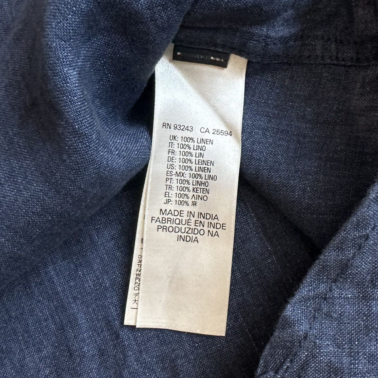 Diesel Diesel Button Up Linen Shirt Men’s XL Blue Size US XL / EU 56 / 4 - 7 Thumbnail