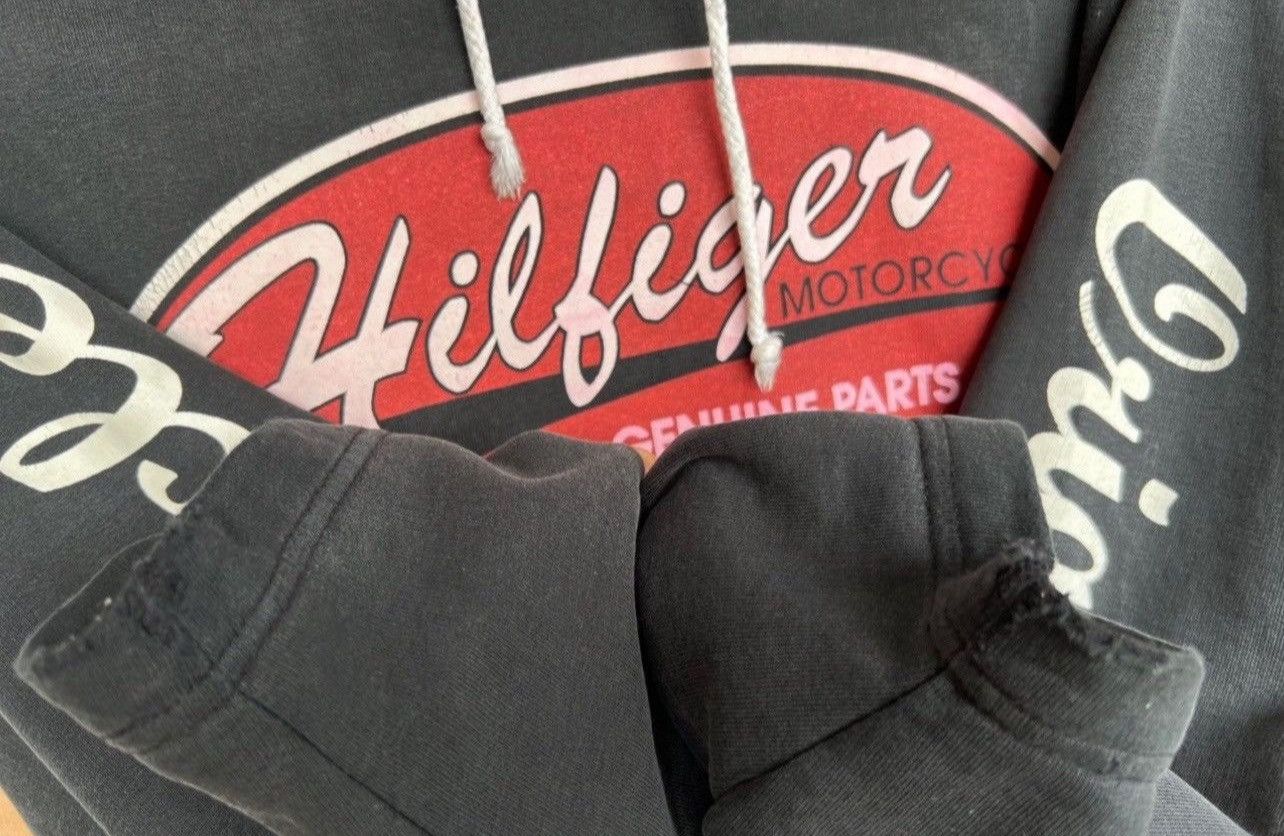 Tommy Hilfiger × Vintage Vintage 90s Tommy Hilfiger Sun Faded Distressed Hoodie Size US M / EU 48-50 / 2 - 6 Thumbnail