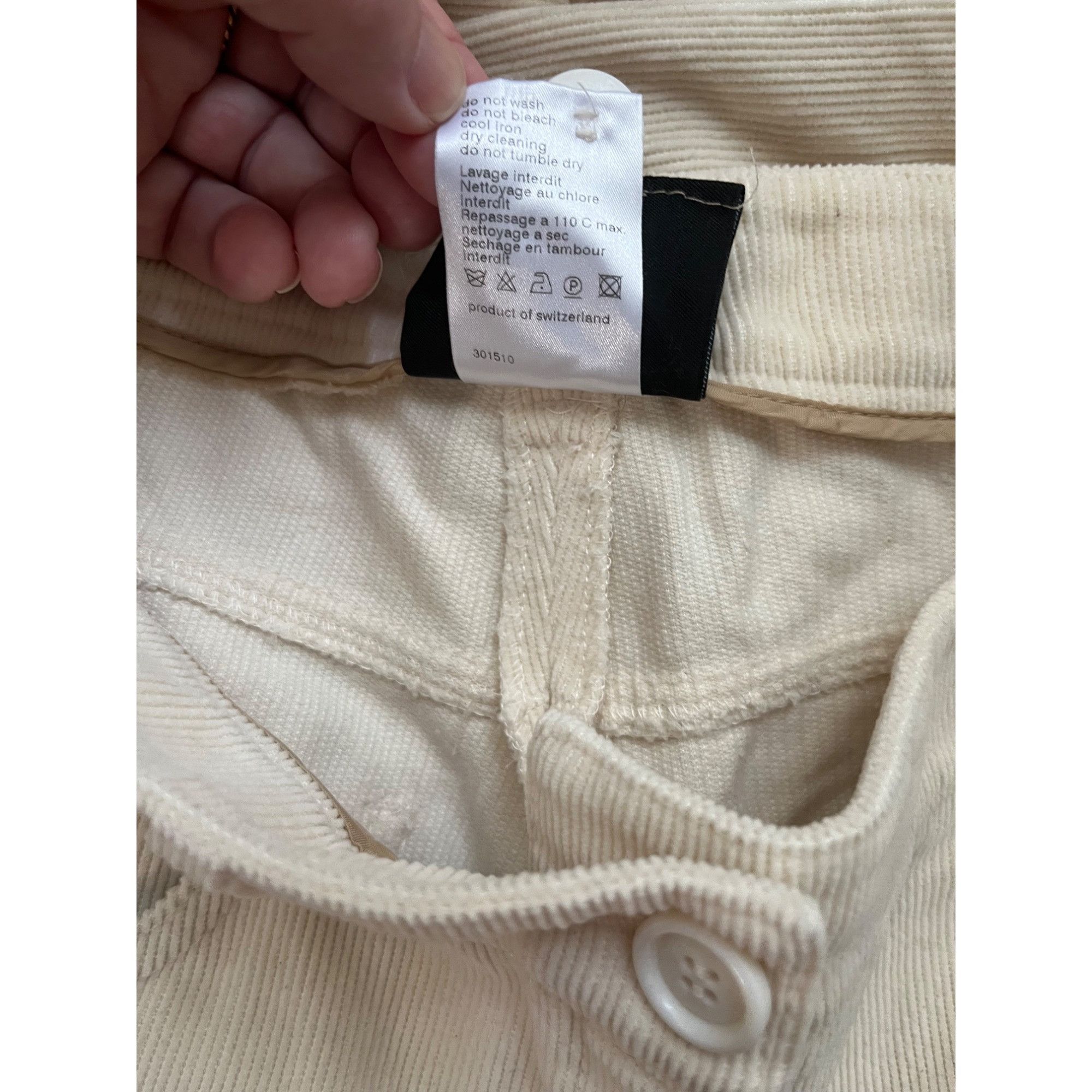 Akris $895 VTG NWT Akris 2 Corduroy Pants Cotton Camel Wool High W Size 26" / US 2 / IT 38 - 6 Thumbnail