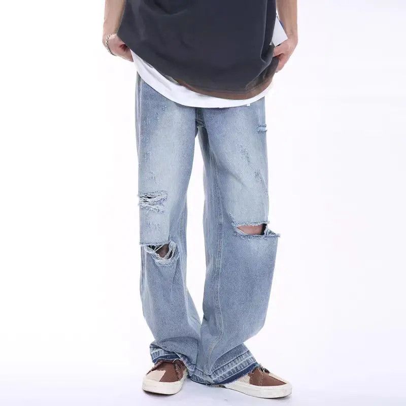 Designer × Japanese Brand Vintage Hip Hop Streetwear Loose Casual Jeans Size US 31 - 4 Thumbnail