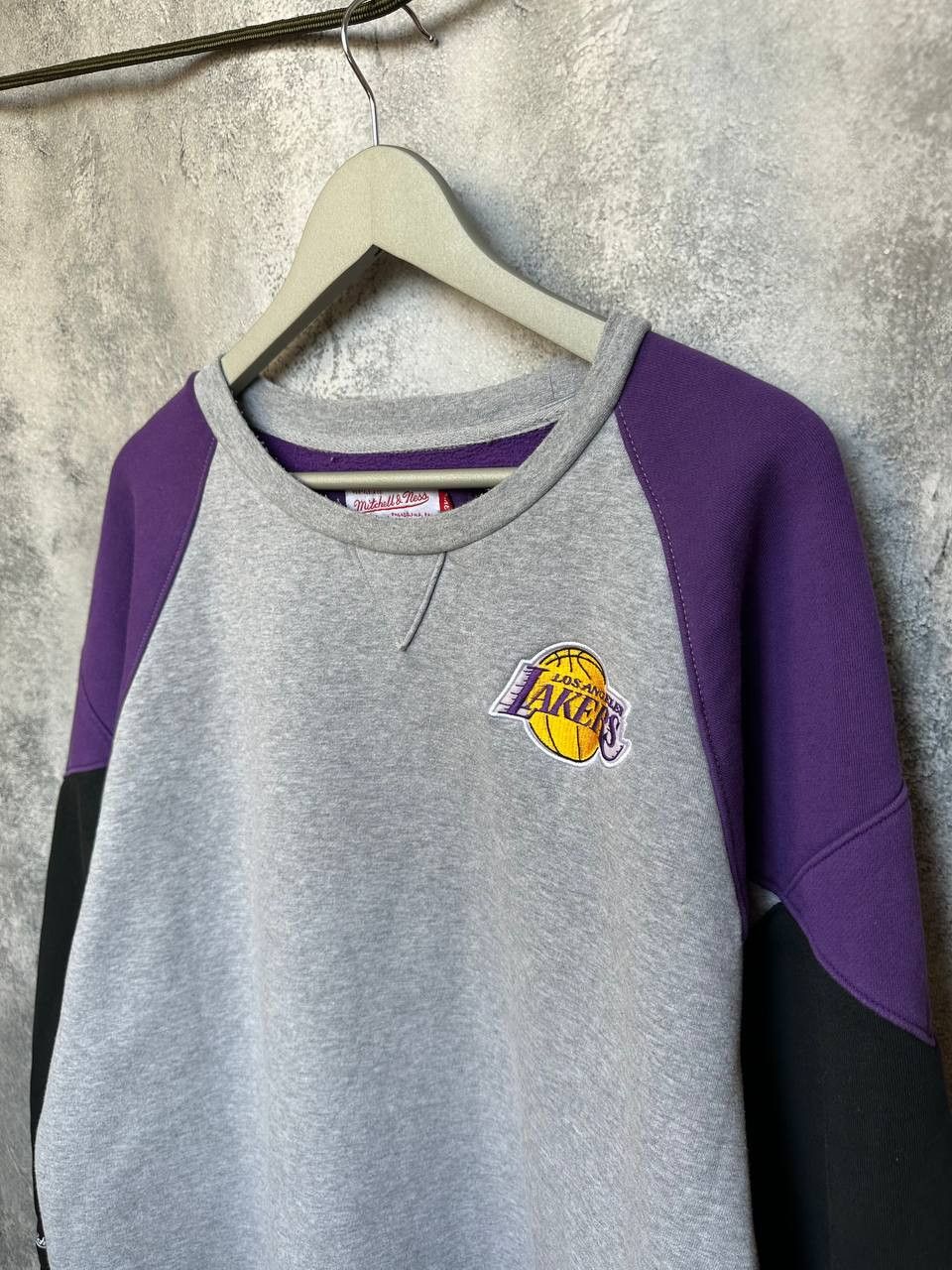 Mitchell & Ness Mitchell & Ness Hardwood La Lakers Colorblock y2k Sweatshirt Size US XXL / EU 58 / 5 - 6 Thumbnail