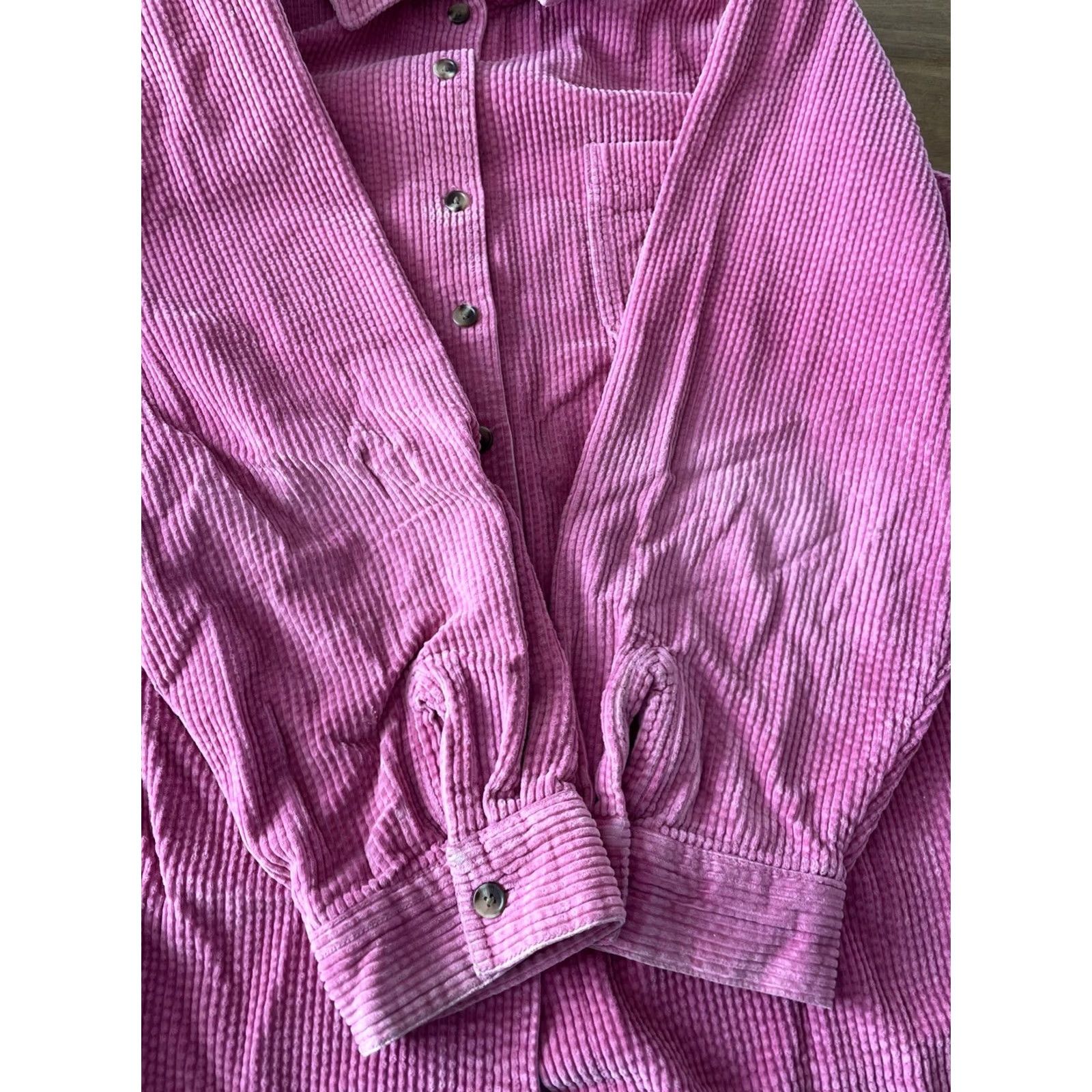 Vintage L.L. Bean Button-Up Corduroy Jacket Women 3X Pink Shacket Overshirt Pockets Casual Vintage: No (adjusted?) Size XXL / US 16-18 / IT 52-54 - 4 Thumbnail