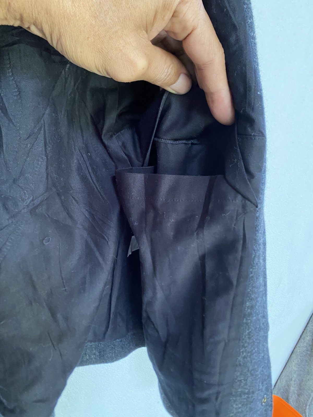 Designer × Issey Miyake × Zucca Zucca Wool Jacket Zipper By Isseymiyaki Size US M / EU 48-50 / 2 - 11 Thumbnail