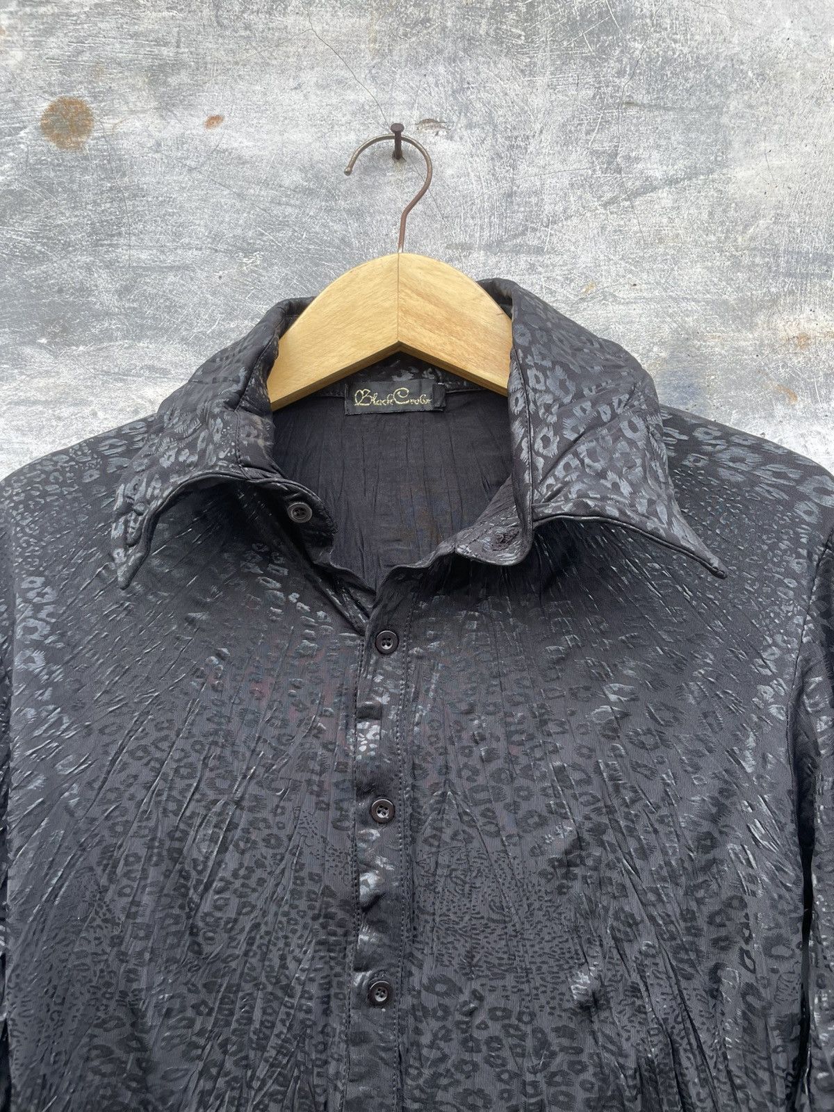 Japanese Brand Y2K Black Crown Snake Skin Ifsixwasnine Style Shirt Size US L / EU 52-54 / 3 - 3 Thumbnail