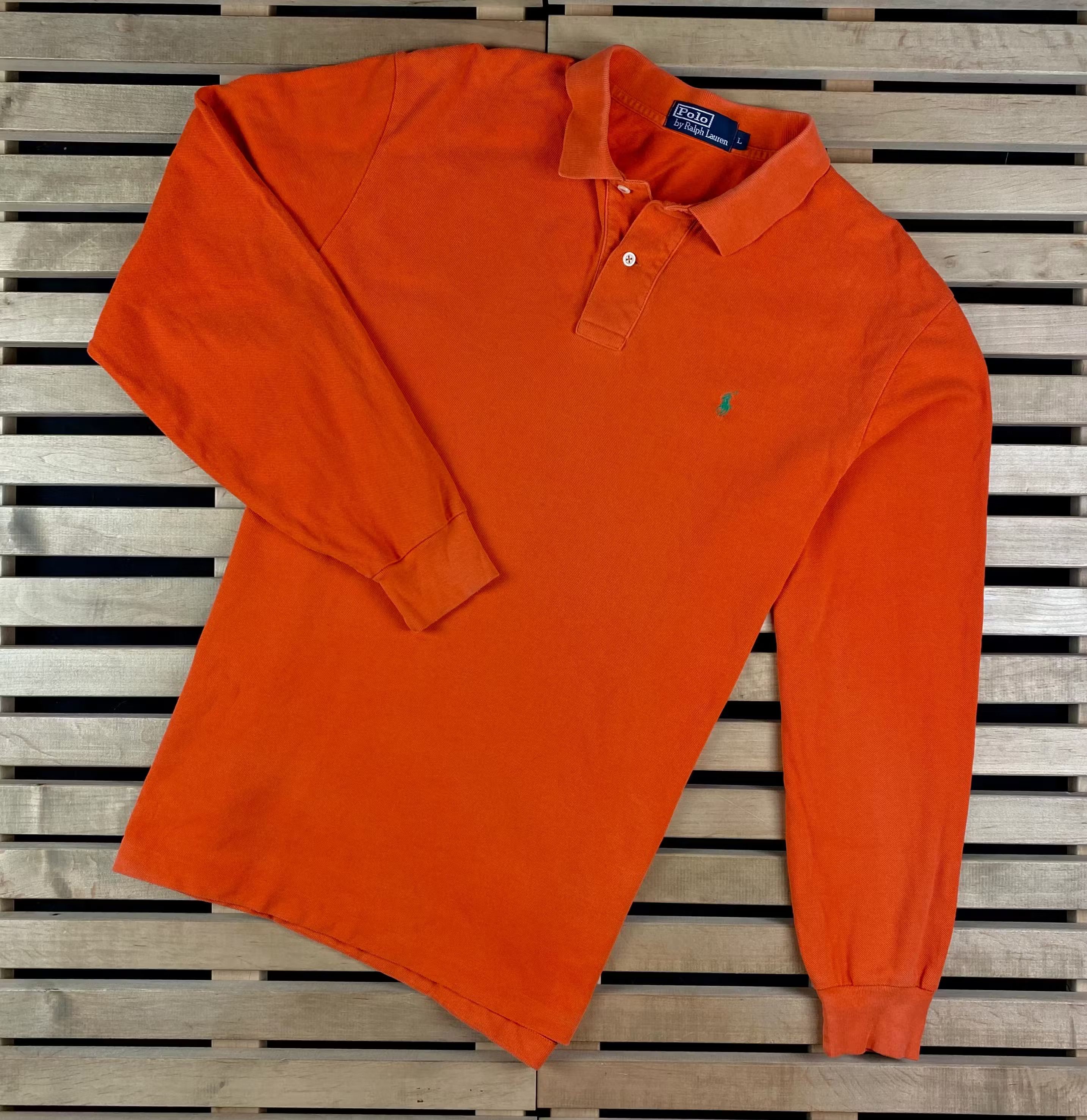 Polo Ralph Lauren × Ralph Lauren × Vintage Mens Polo Long Sleeve Rugby Ralph Lauren Vintage Size L Size US L / EU 52-54 / 3 - 1 Thumbnail