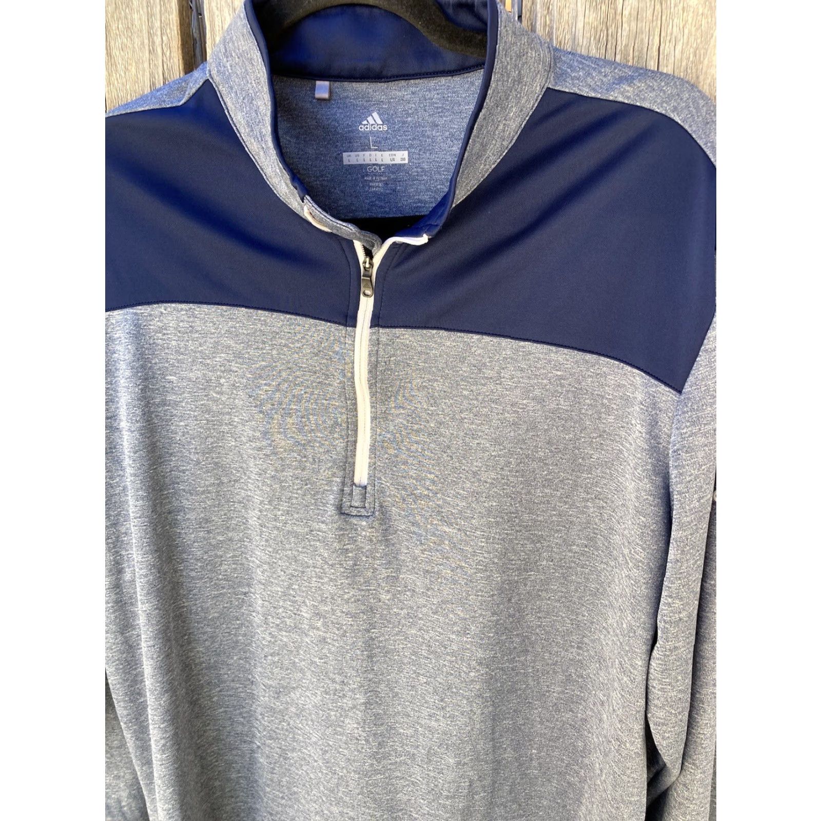 Adidas Adidas Sweater Men Blue Pullover L Golf Stretch Active 1/4 Zip Spring Stretch Pullover Shirt Wide Zip 1/2 Zip Cardigan Casual Size US L / EU 52-54 / 3 - 3 Thumbnail