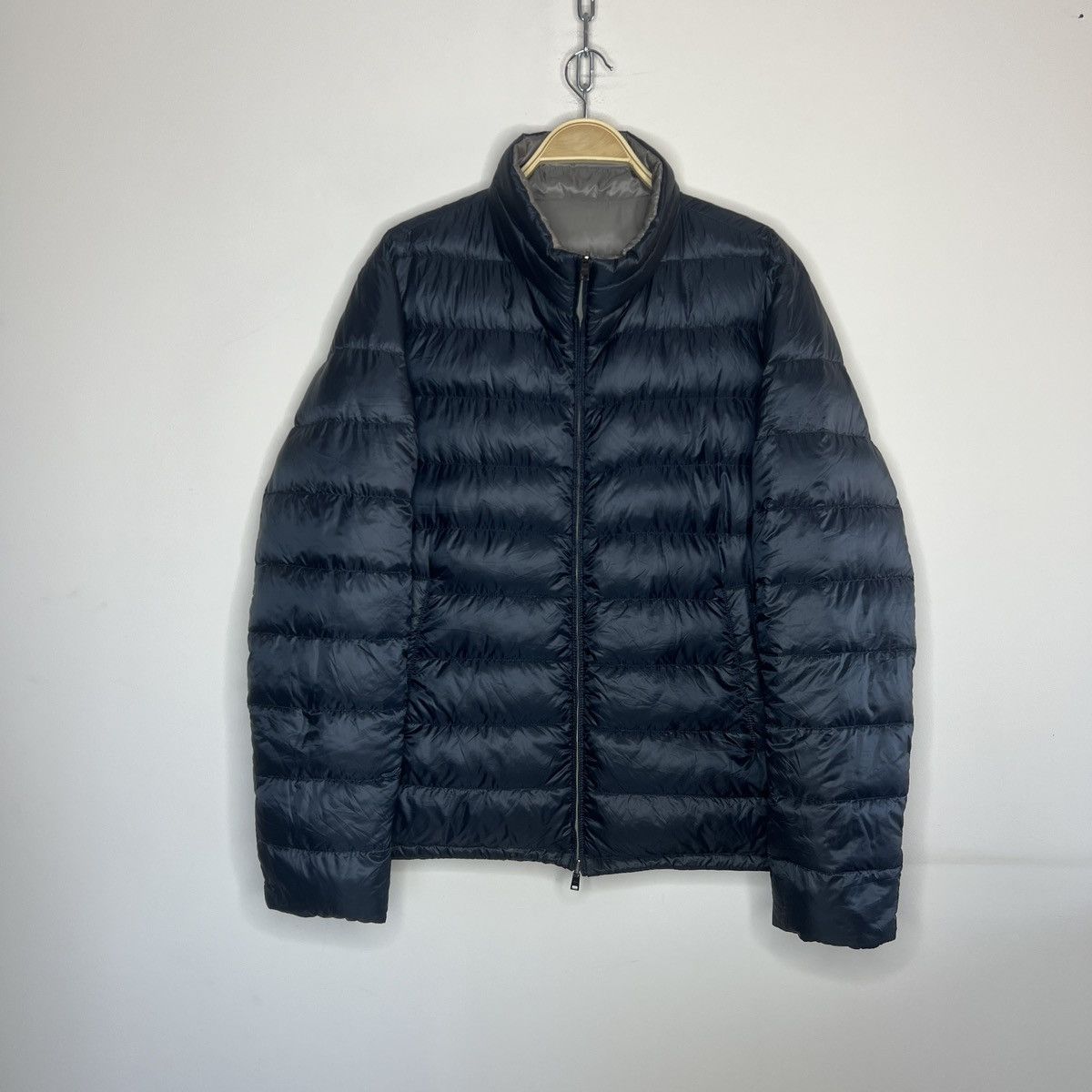 Herno ⚡️AMAZING HERNO GOOSE LIGHT PUFFER JACKET GREY NAVY NYLON Size US XL / EU 56 / 4 - 2 Thumbnail