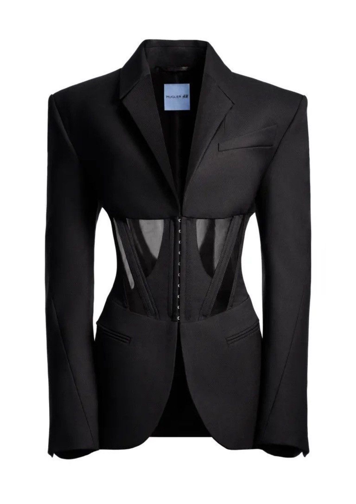 Mugler x H&M Corset Style Wool Blazer