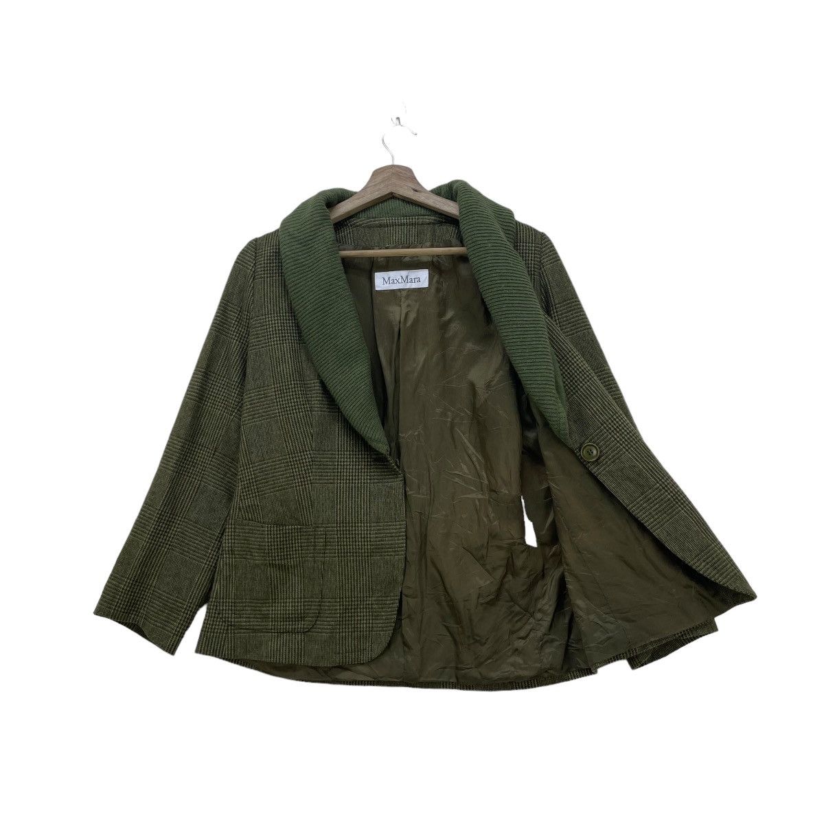 Max Mara Luxury Brand Max Mara Drape Shawl Collar Jacket Size M / US 6-8 / IT 42-44 - 2 Thumbnail