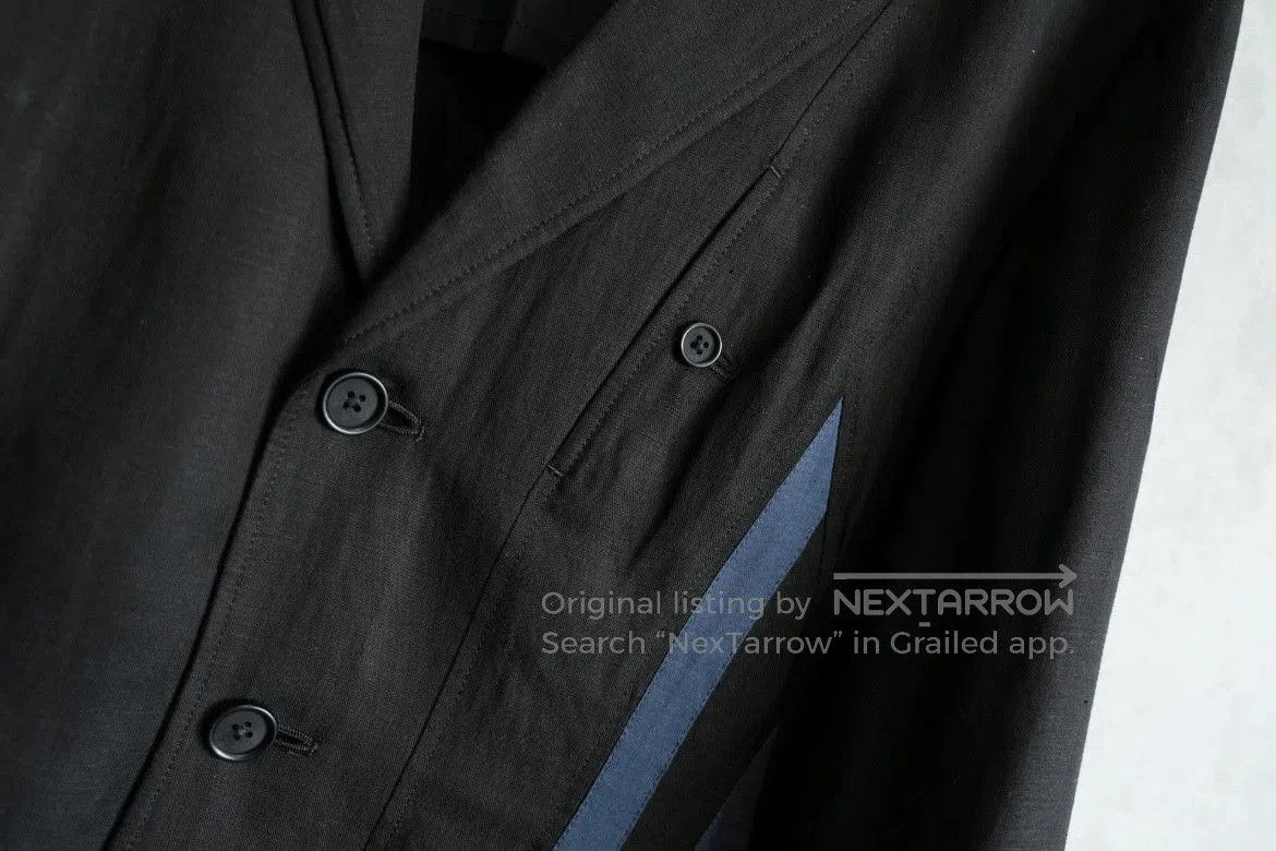 Yohji Yamamoto Sz 2 Yohji Yamamoto Pour Homme 16SS Stripe Patches Jacket. Size US M / EU 48-50 / 2 - 3 Thumbnail