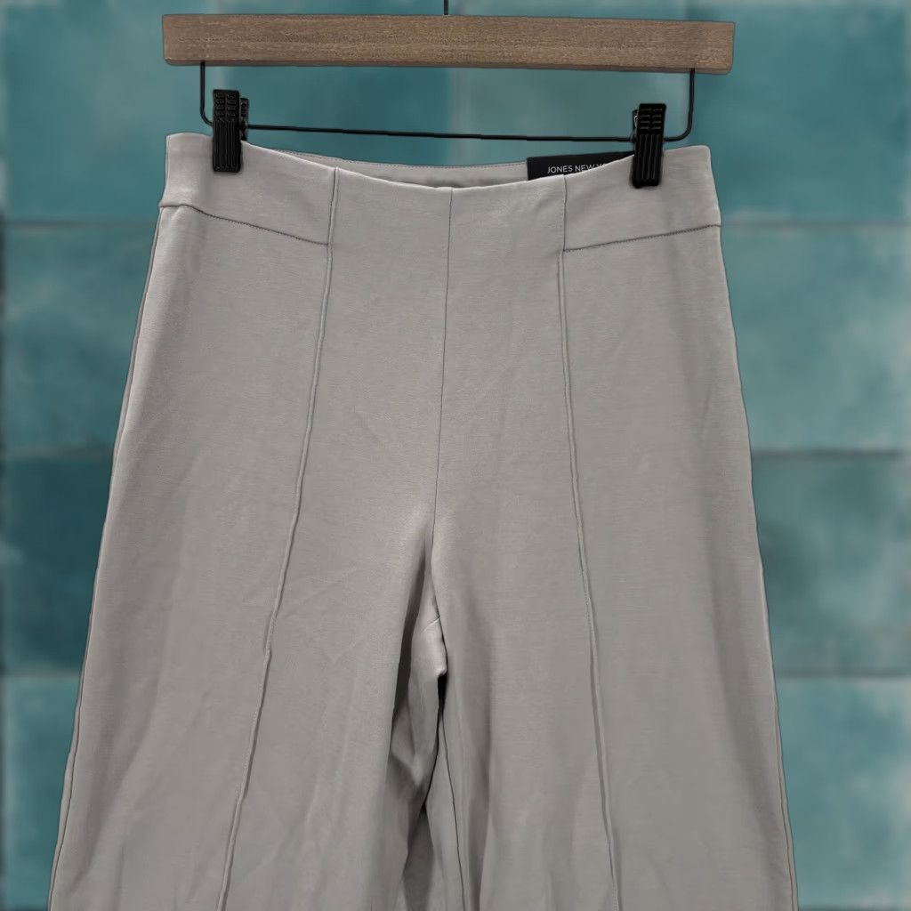 Jones New York Jones New York Flare Leg Pants Womens 4 Gray Ponte Pull On Stretch High Rise Elastic Waist Business Workwear Casual Size 27" / US 4 / IT 40 - 1 Thumbnail