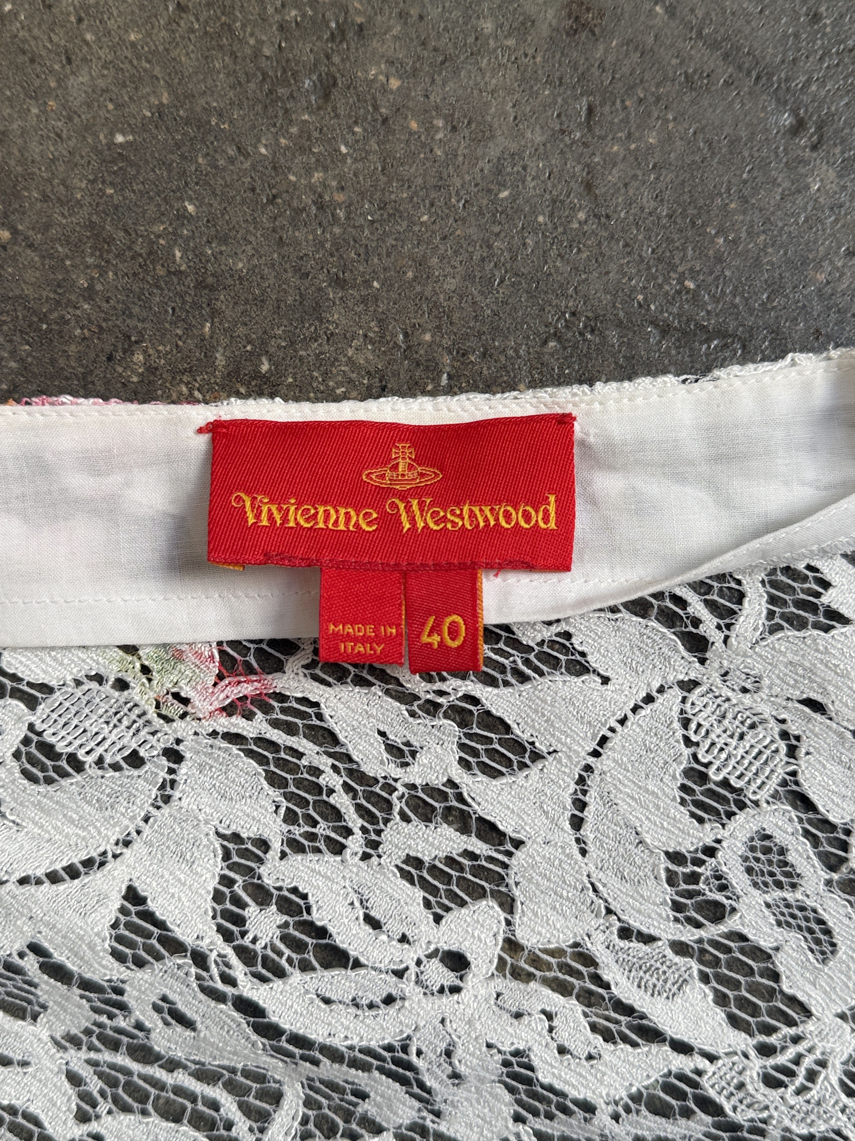 Vivienne Westwood Red Label INSANE S/S 2016 Lotus Flower Lace Corset Size S / US 4 / IT 40 - 13 Thumbnail