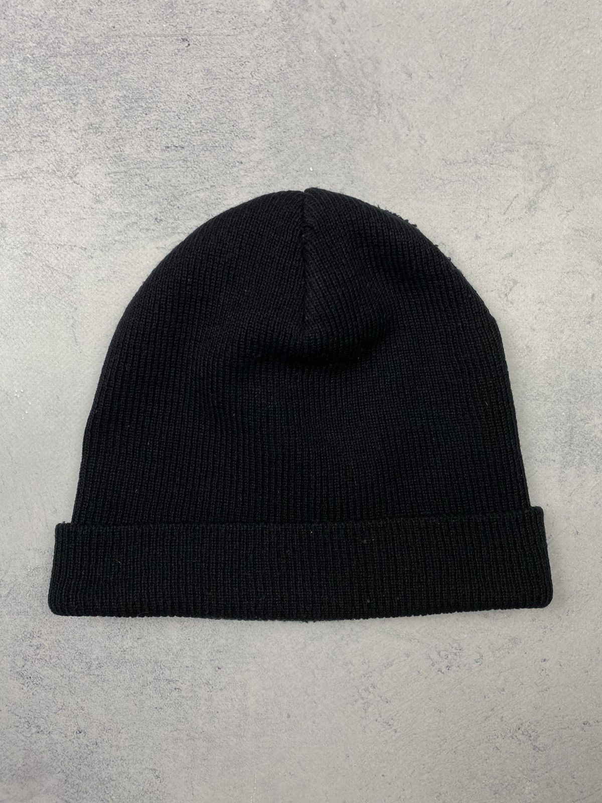 Nike Vintage Nike Swoosh Beanie Black Winter Hat Cap Knit Drill Size ONE SIZE - 7 Thumbnail