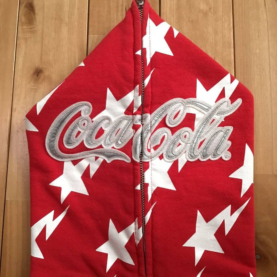 Bape × Coca Cola BAPE × COCA COLA full zip hoodie a bathing ape star BAPE STA Size US L / EU 52-54 / 3 - 2 Thumbnail