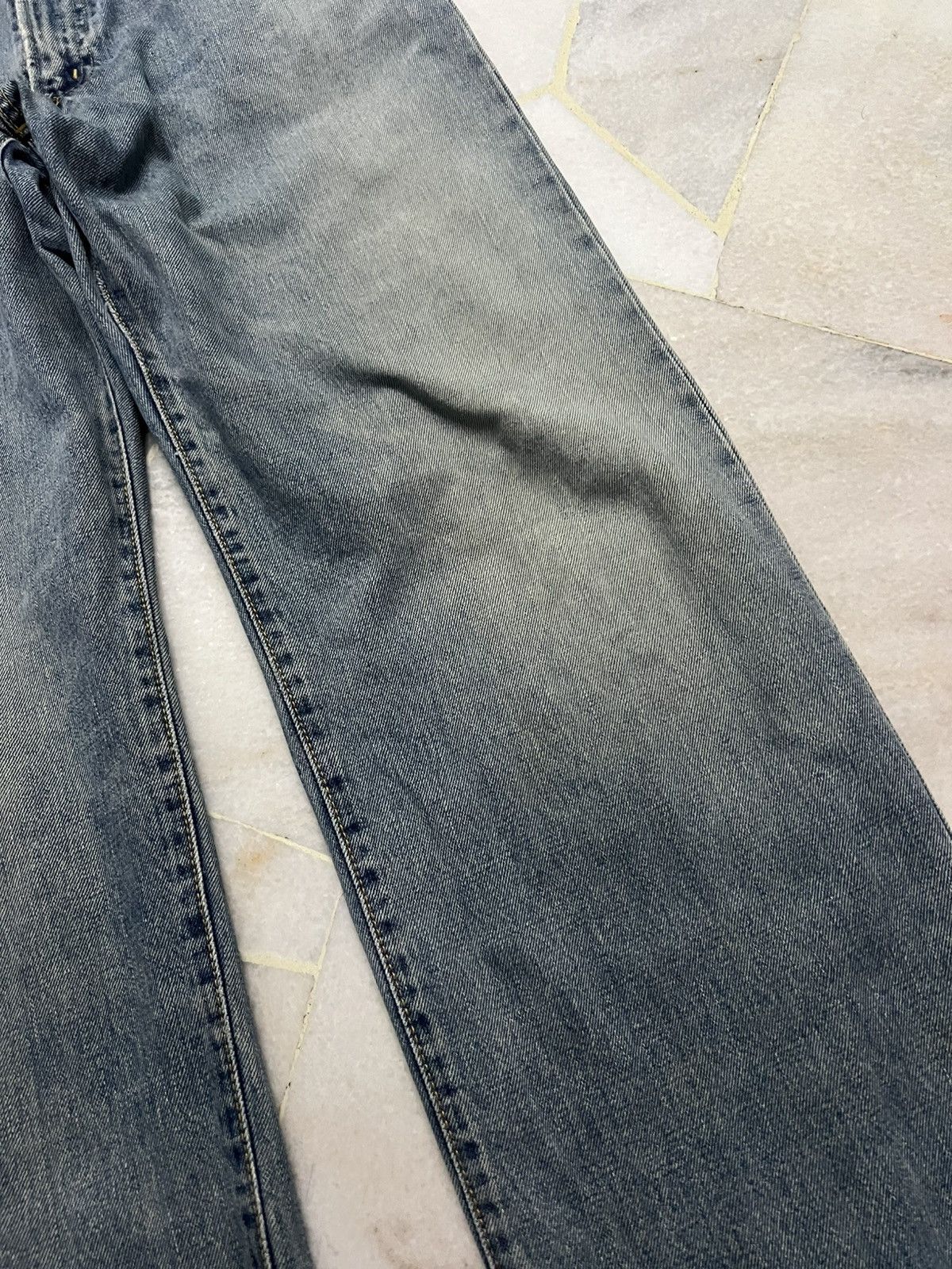 Edwin 💥Baggy💥Vintage Edwin 505 Distressed Selvedge Faded Jean Size US 32 / EU 48 - 7 Thumbnail