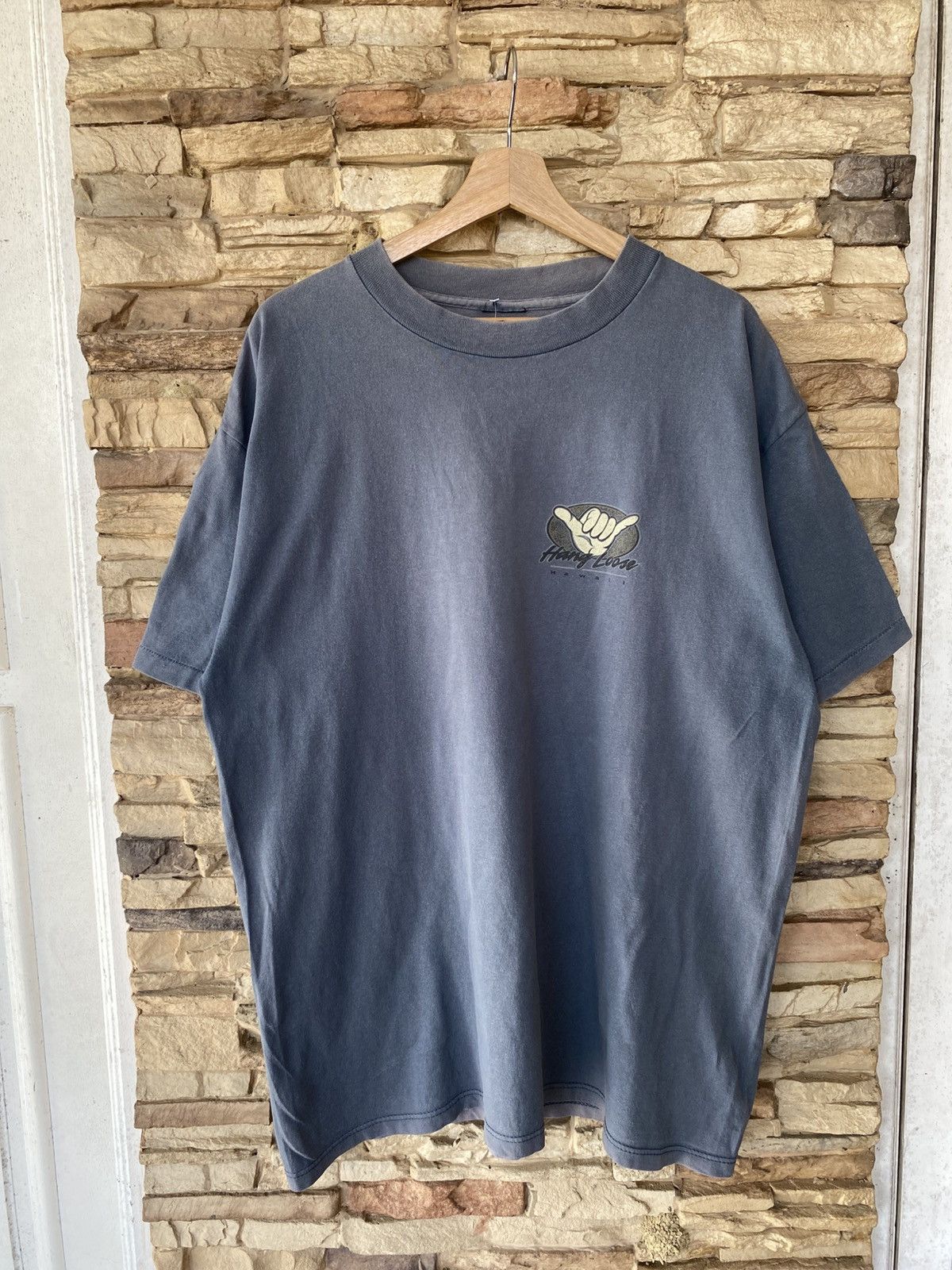 Vintage Vintage 90s Hang Loose Hawaii Surfing Tees Size US XL / EU 56 / 4 - 2 Thumbnail