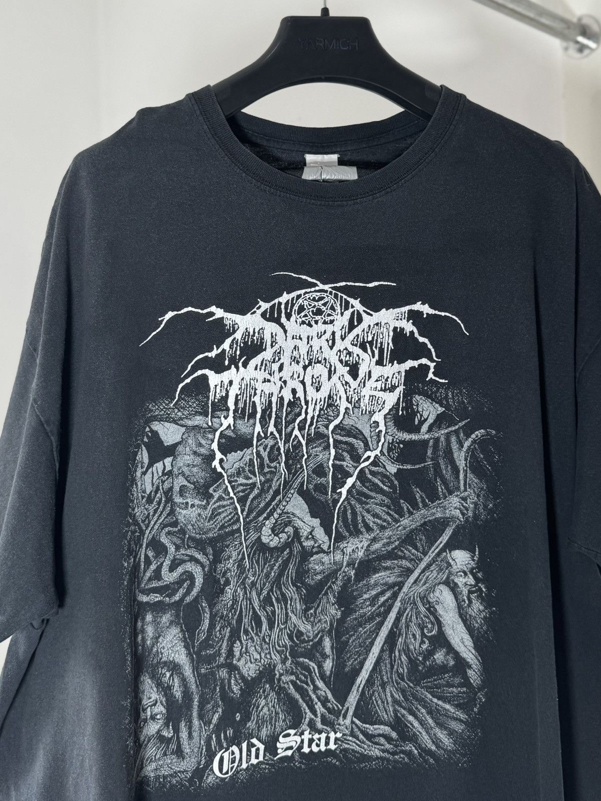 Band Tees Vintage DARKTHRONE Old Stat Black Metal Band Tee Size US XL / EU 56 / 4 - 2 Thumbnail