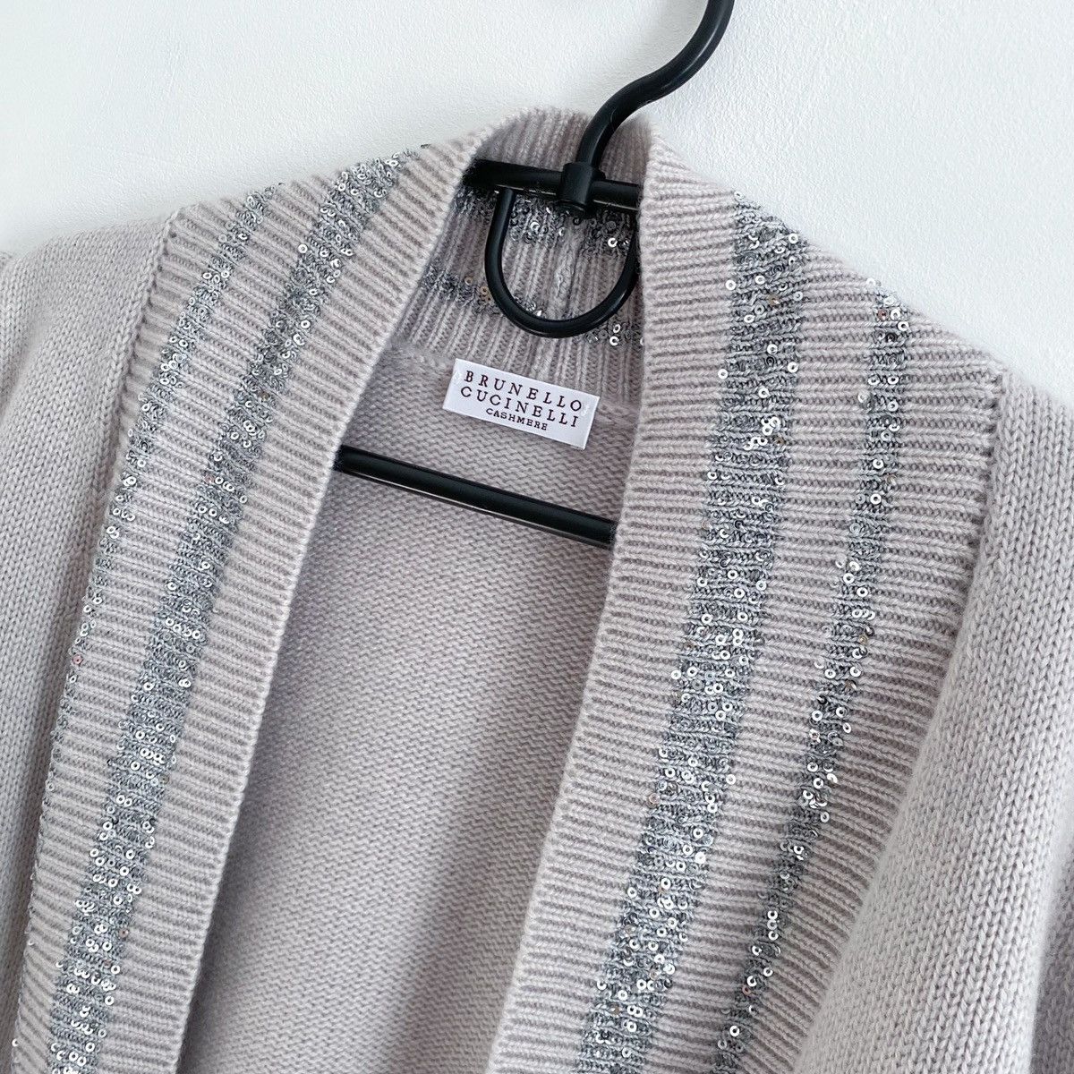 Brunello Cucinelli Brunello Cucinelli Short Sleeve Cashmere Sweater Size L / US 10 / IT 46 - 7 Thumbnail