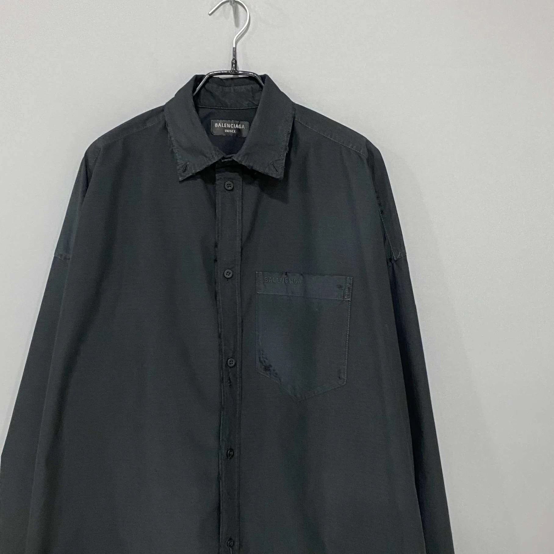Balenciaga Balenciaga tech fabric distressed shirt XXS Size US XXS / EU 40 - 2 Thumbnail